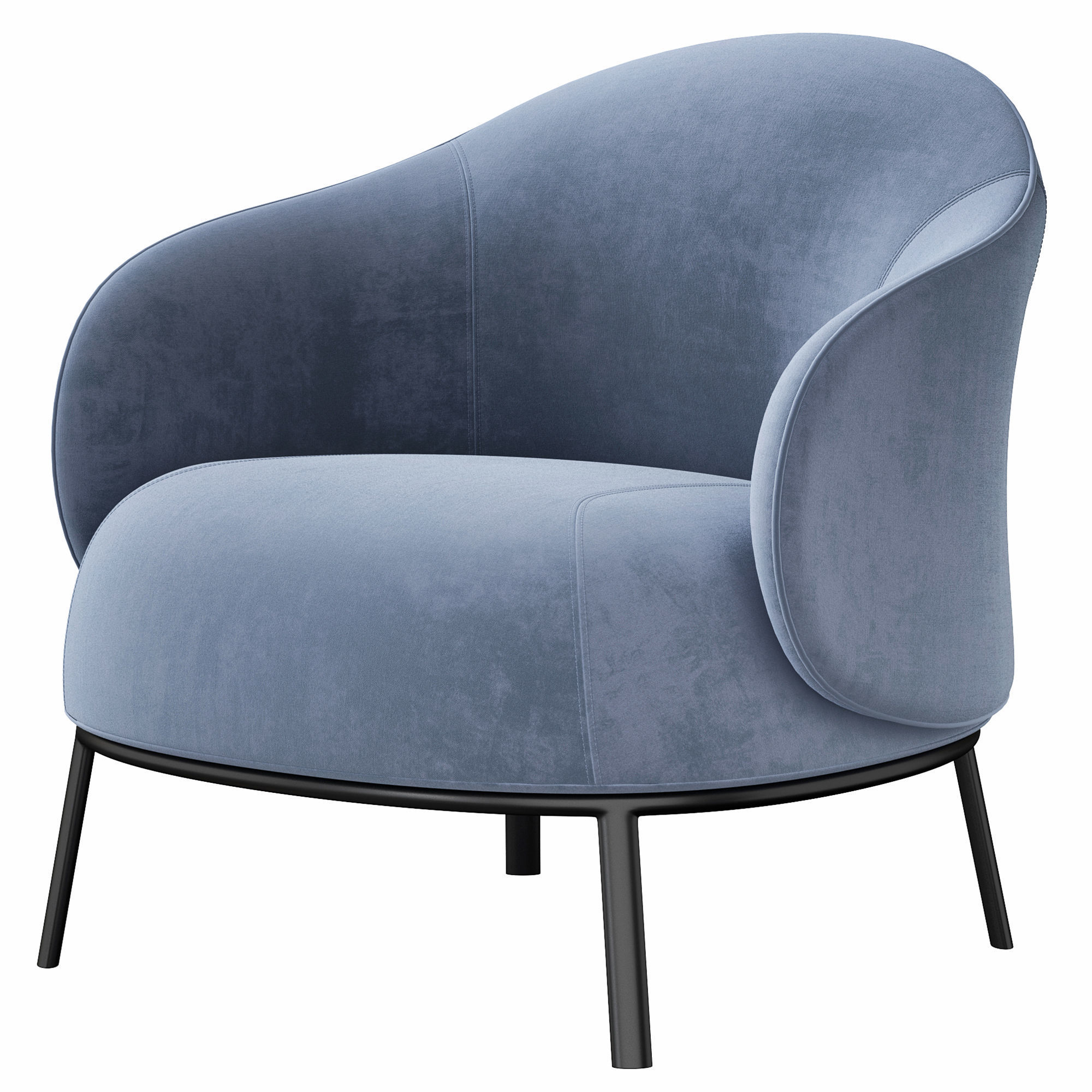 Botanic armchair by natuzzi 3D model_2