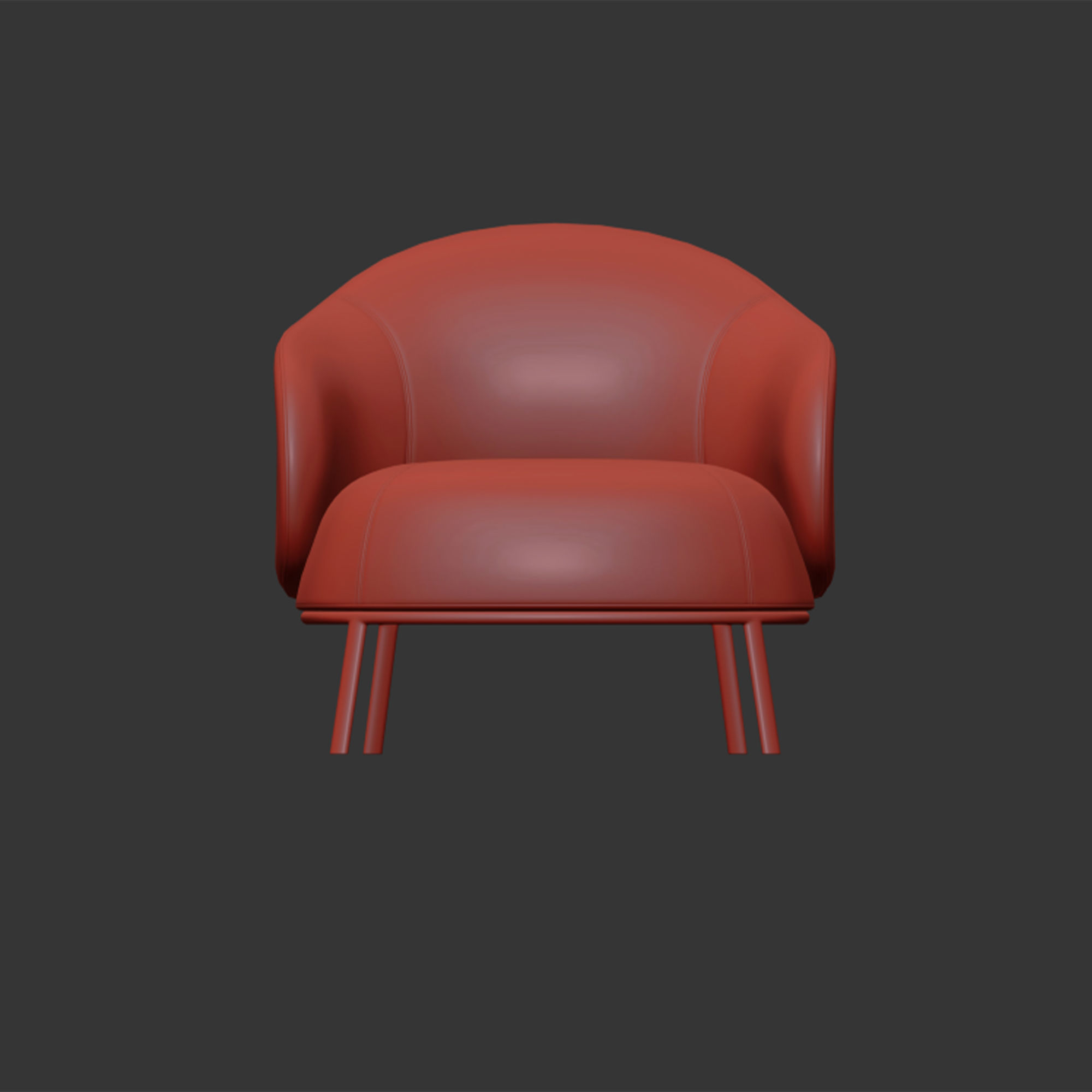Botanic armchair by natuzzi 3D model_5