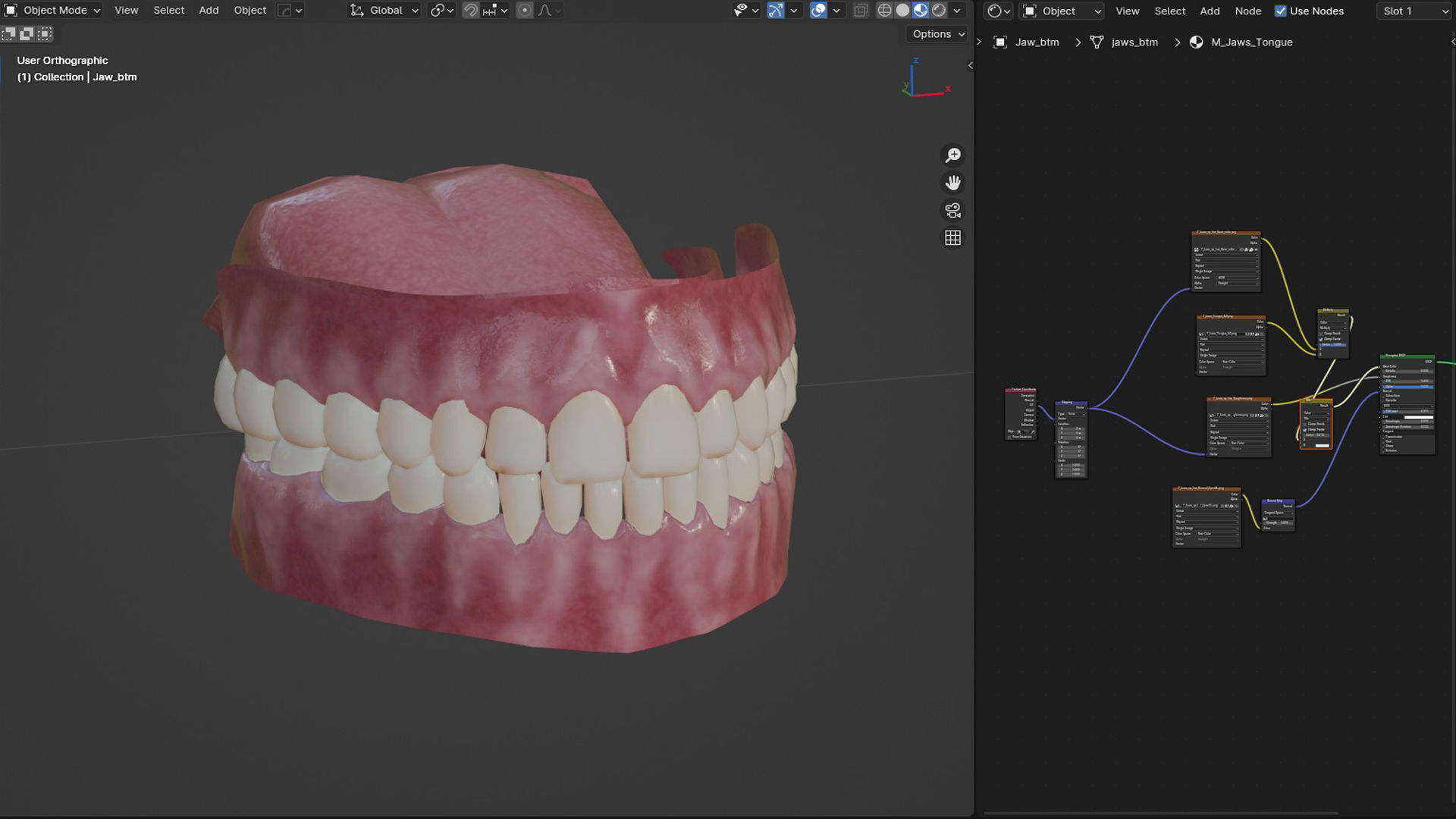 Female Head Low-poly 3D model_15