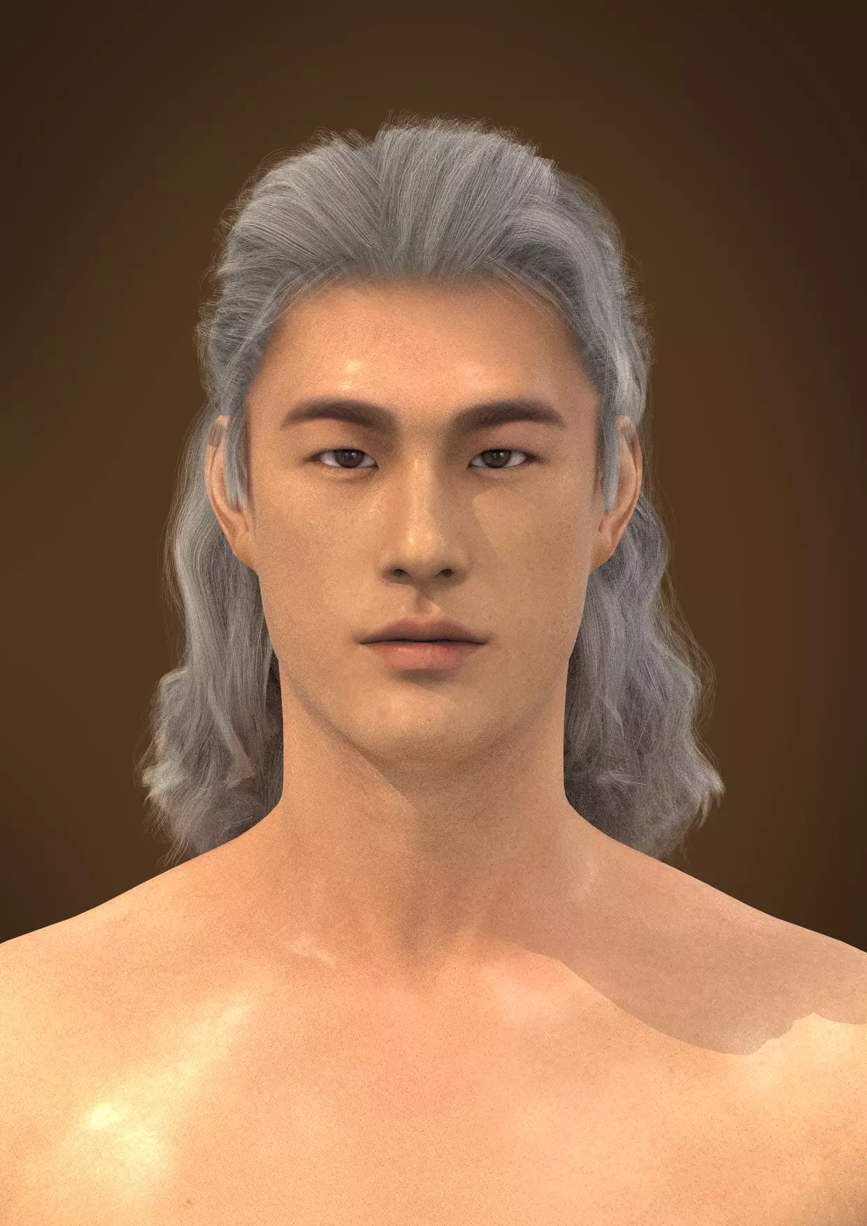 Men hair 025-MV2 for Jinho-MV2 3D model from Clo3D Software 3D model_0