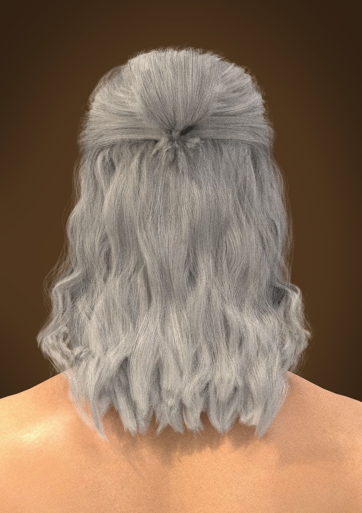 Men hair 025-MV2 for Jinho-MV2 3D model from Clo3D Software 3D model_5