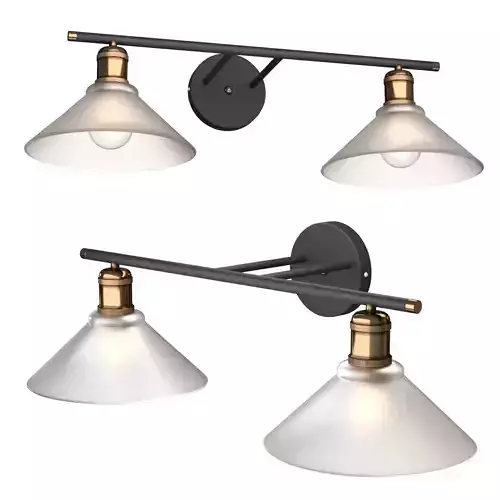 CWS138 CHALET TWIN GLASS WALL LAMP