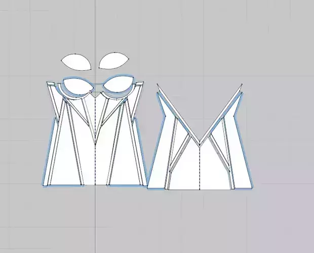 sexy female dress 3D model