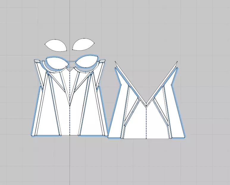sexy female dress 3D model_0
