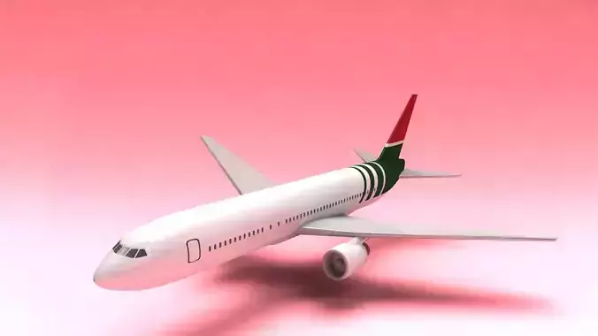 Airplane airliner flying in sky