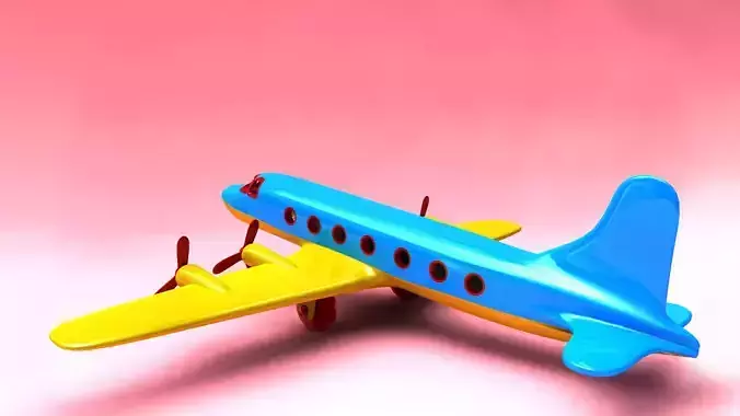 Toy airplane 3D model