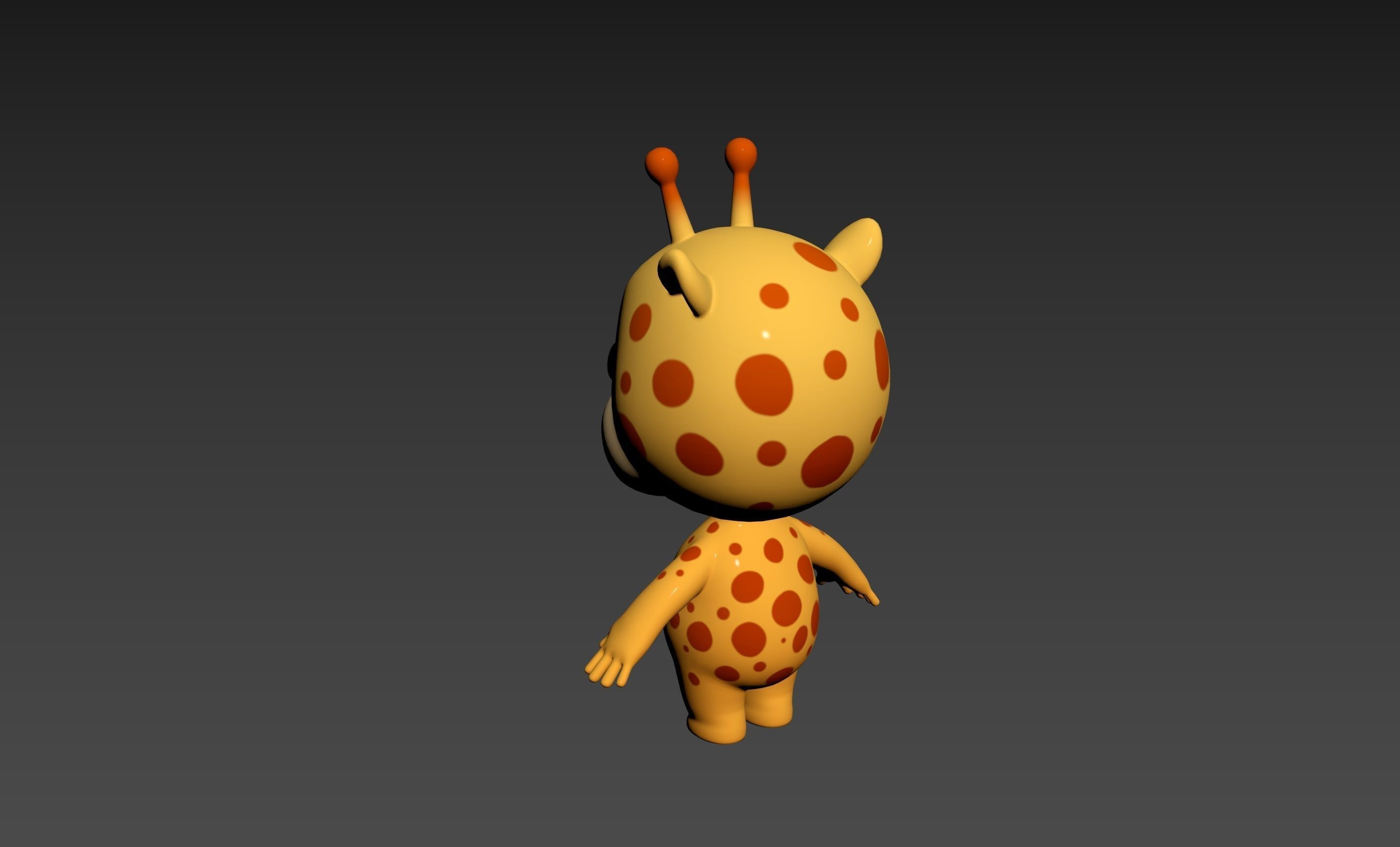 Character189 Giraffe 3D model_21