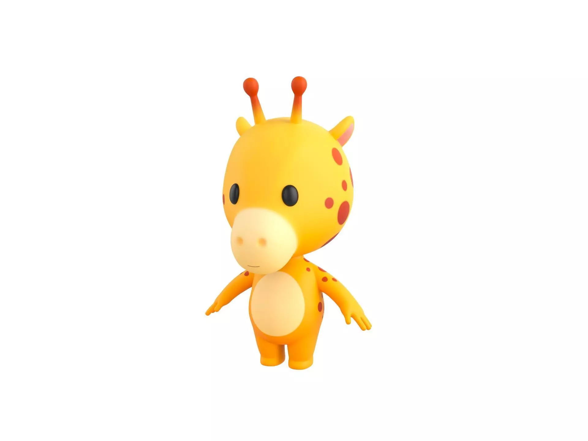 Character189 Giraffe 3D model_0
