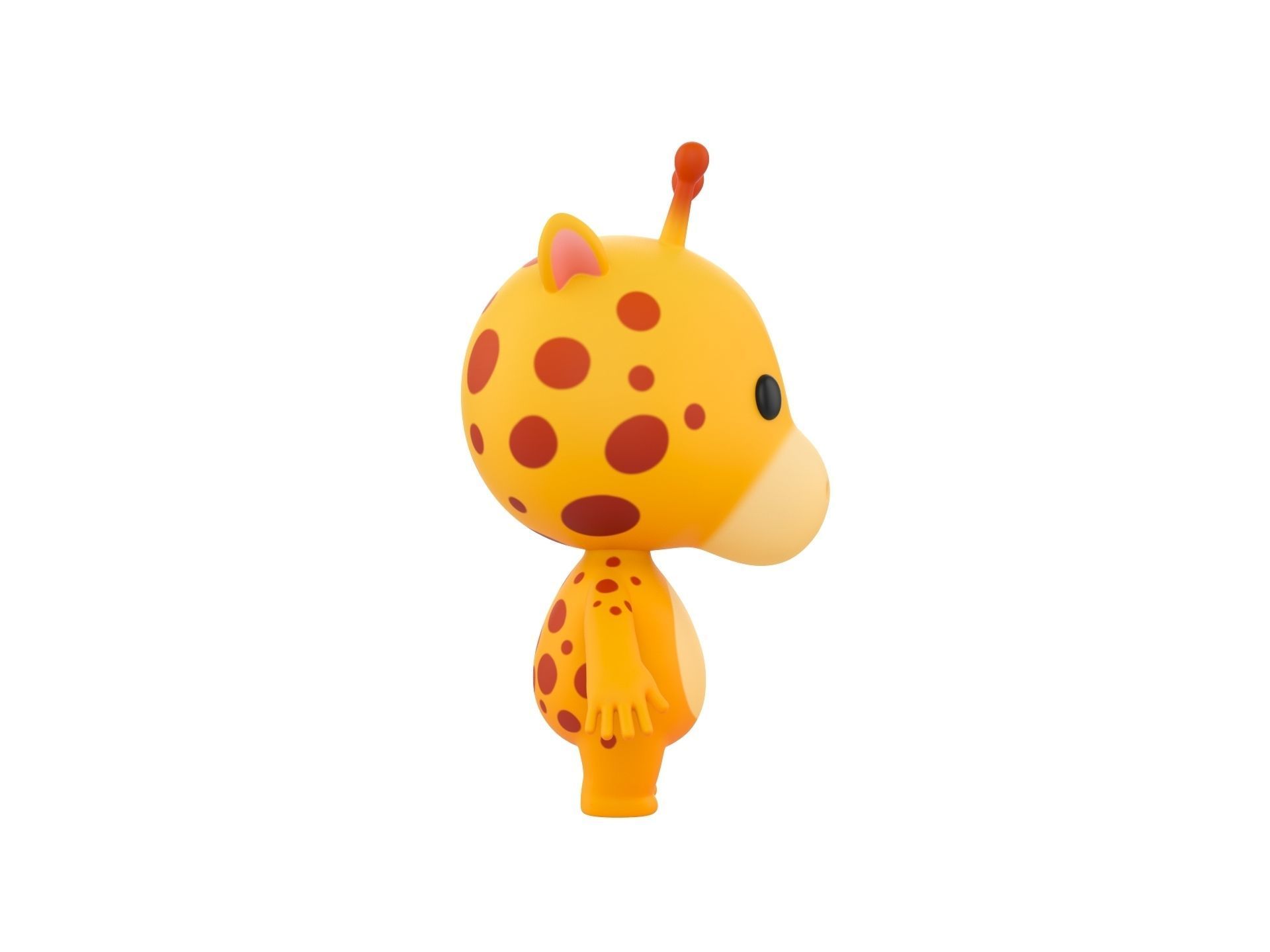 Character189 Giraffe 3D model_3