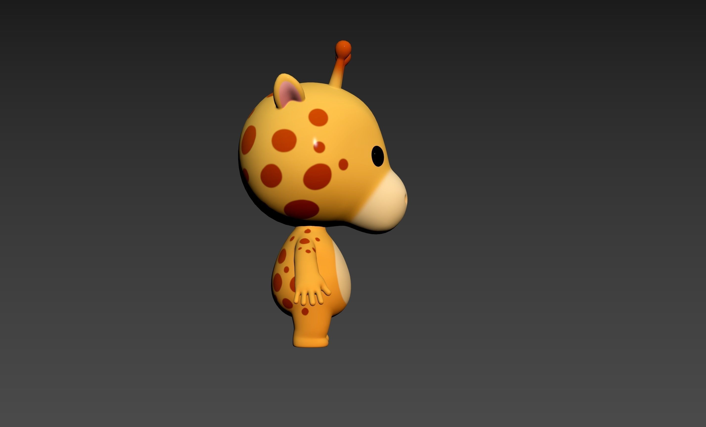 Character189 Giraffe 3D model_16
