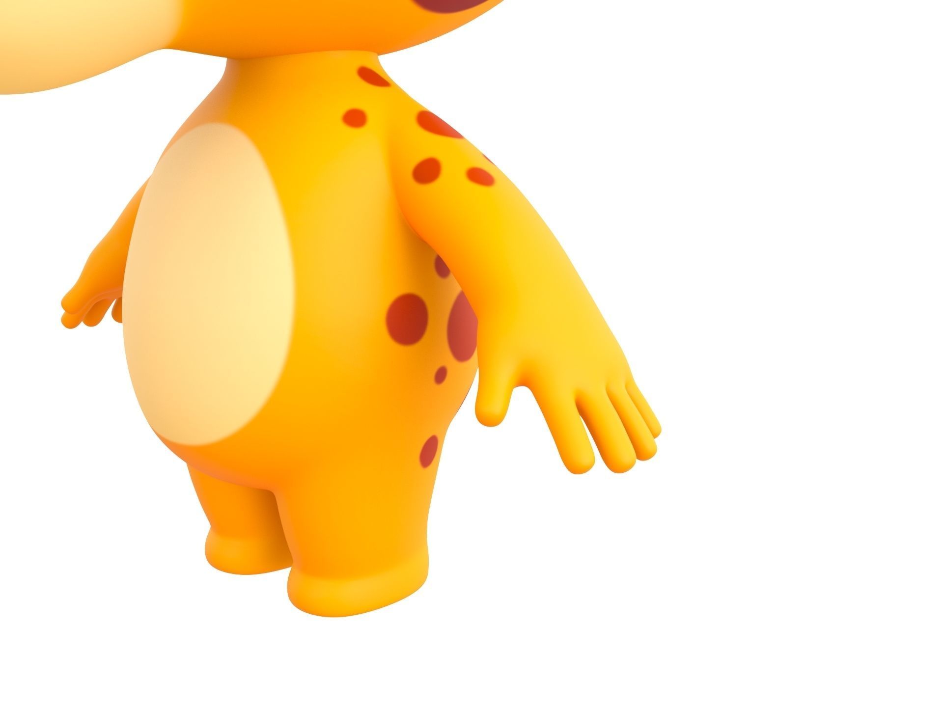 Character189 Giraffe 3D model_8