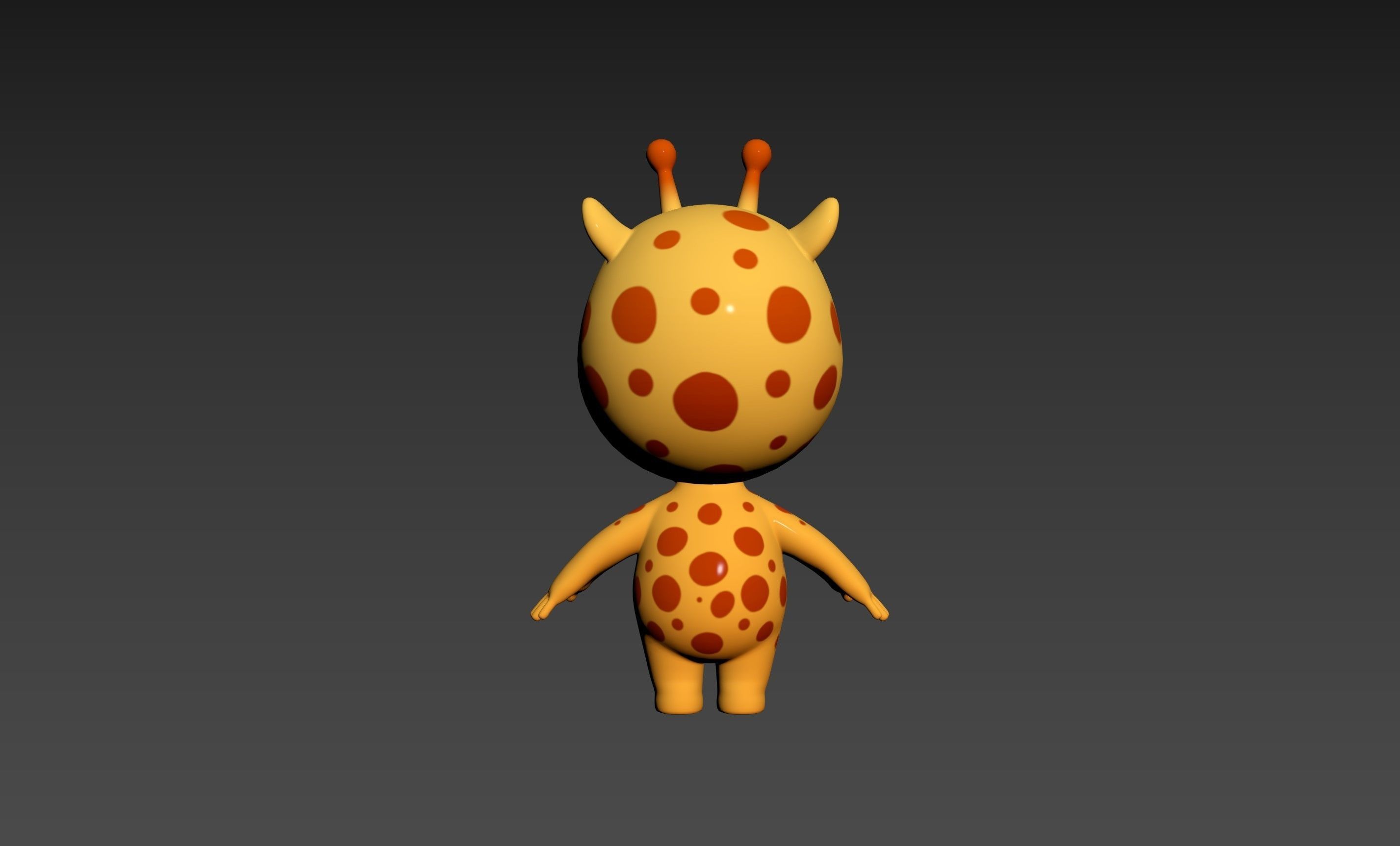 Character189 Giraffe 3D model_19