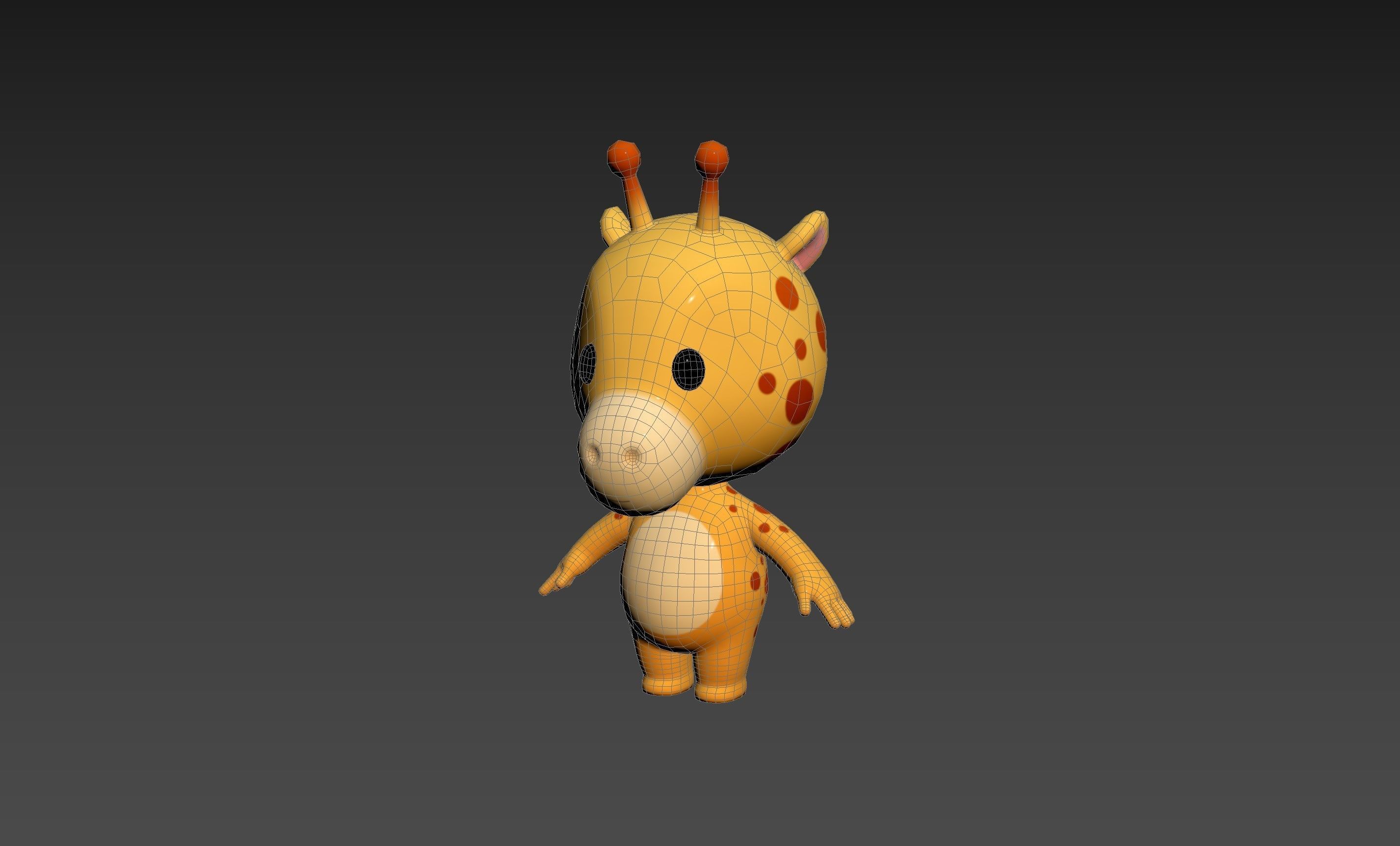 Character189 Giraffe 3D model_11