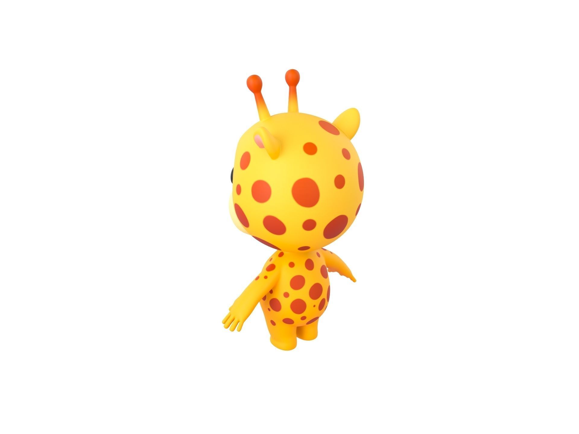 Character189 Giraffe 3D model_6