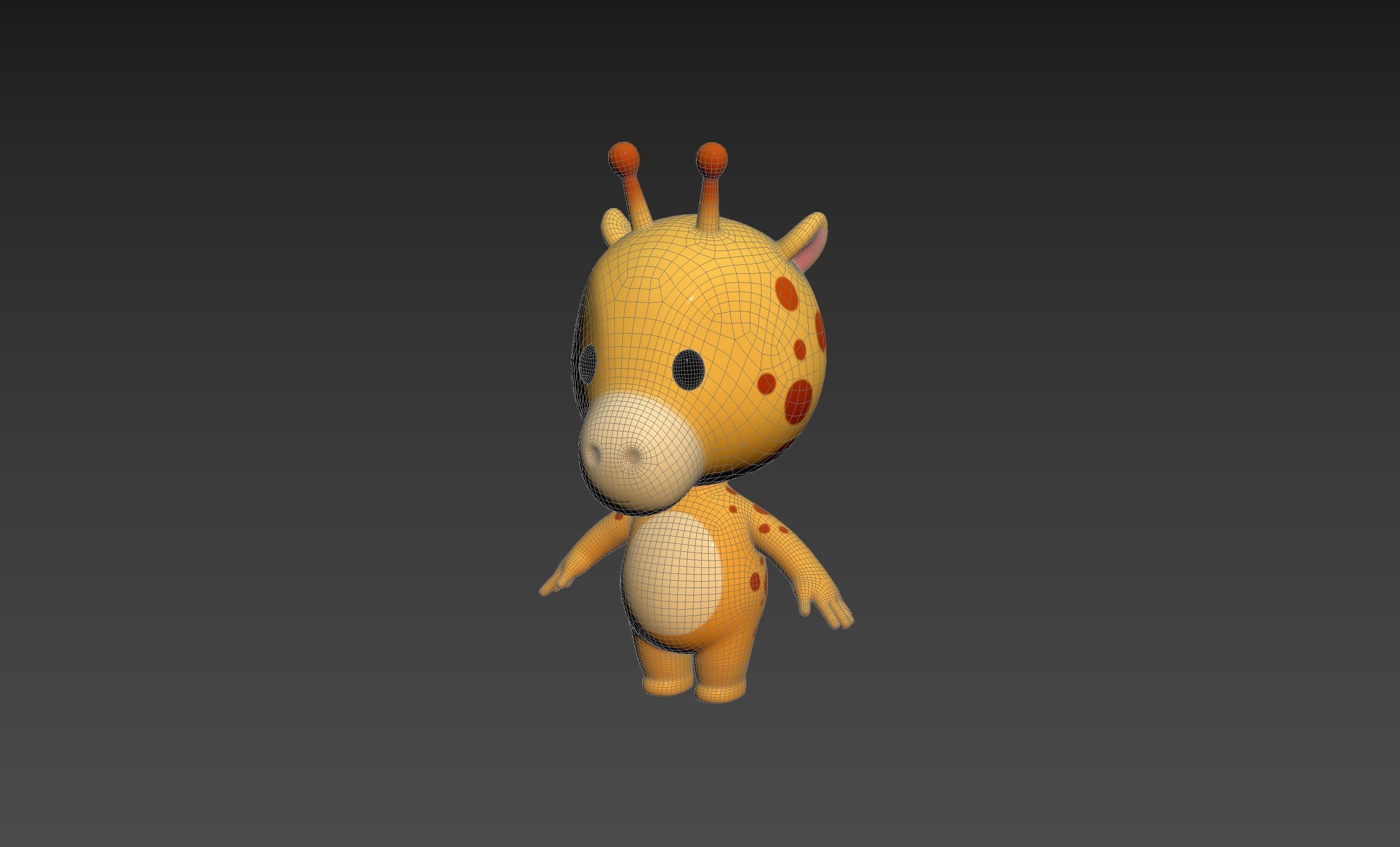 Character189 Giraffe 3D model_12