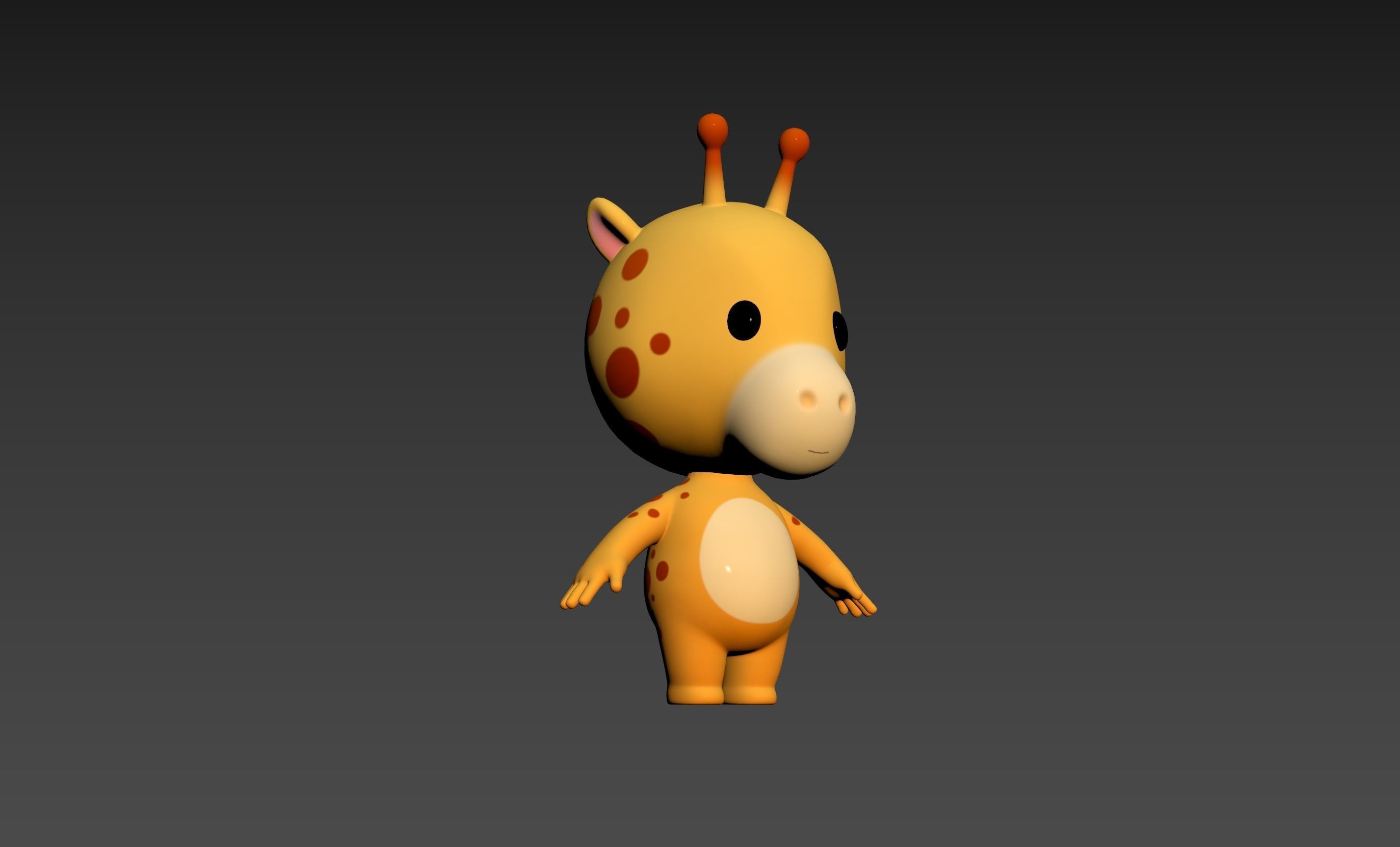 Character189 Giraffe 3D model_15