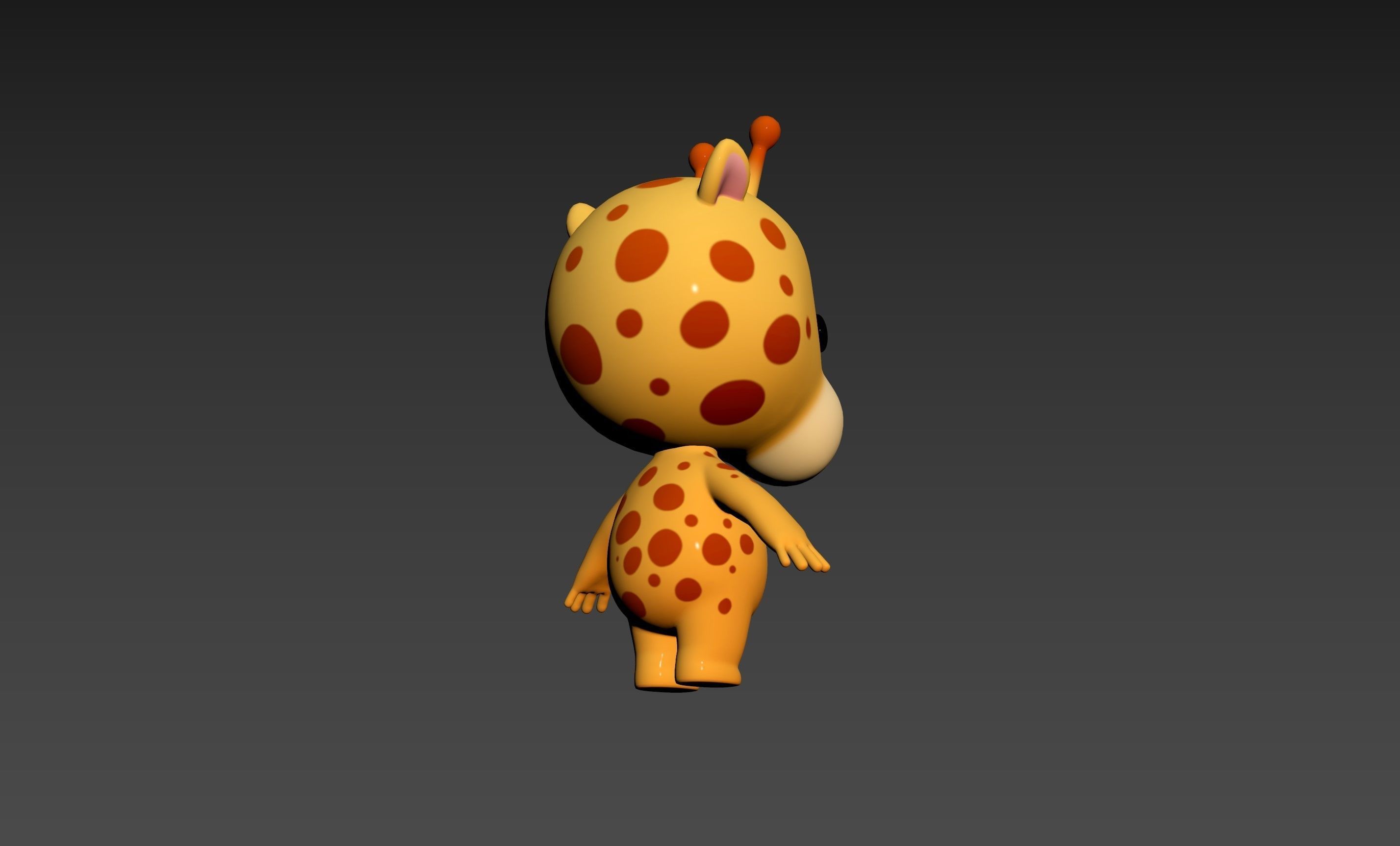 Character189 Giraffe 3D model_17
