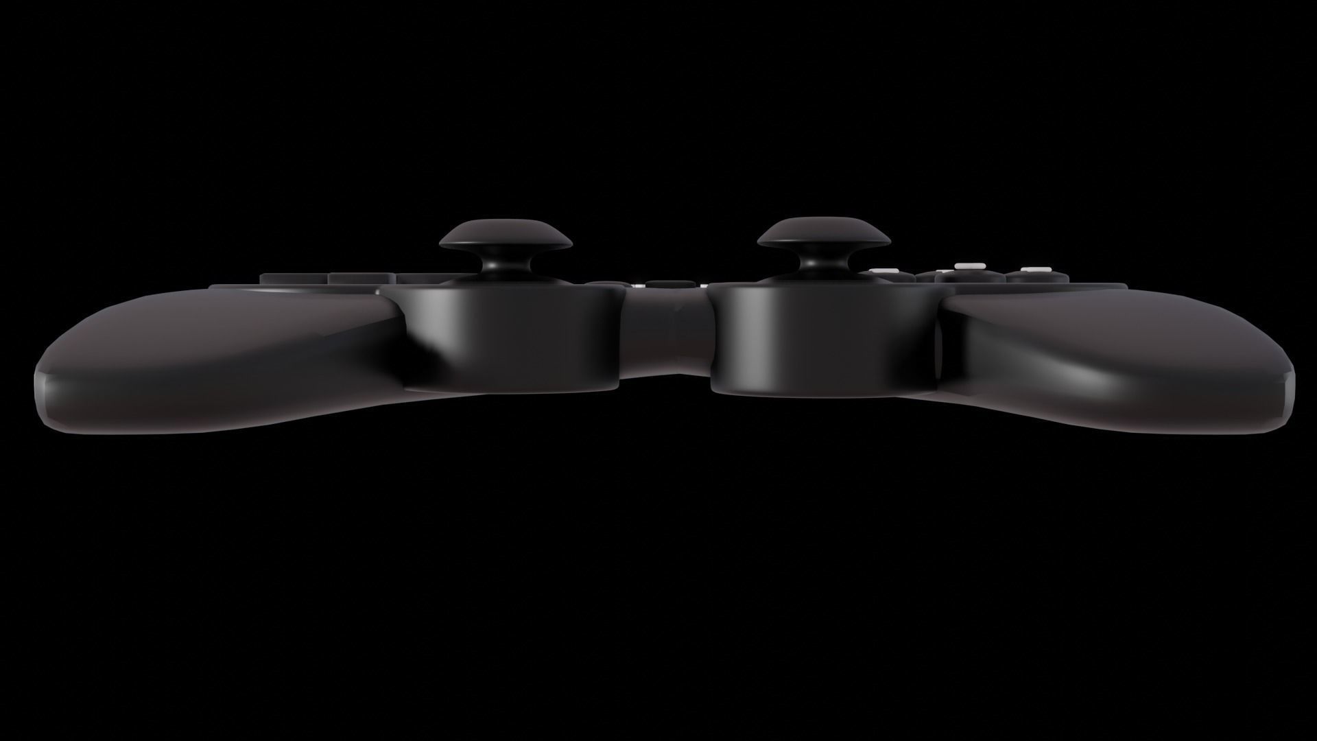 PS2 joystick Low-poly 3D model_2