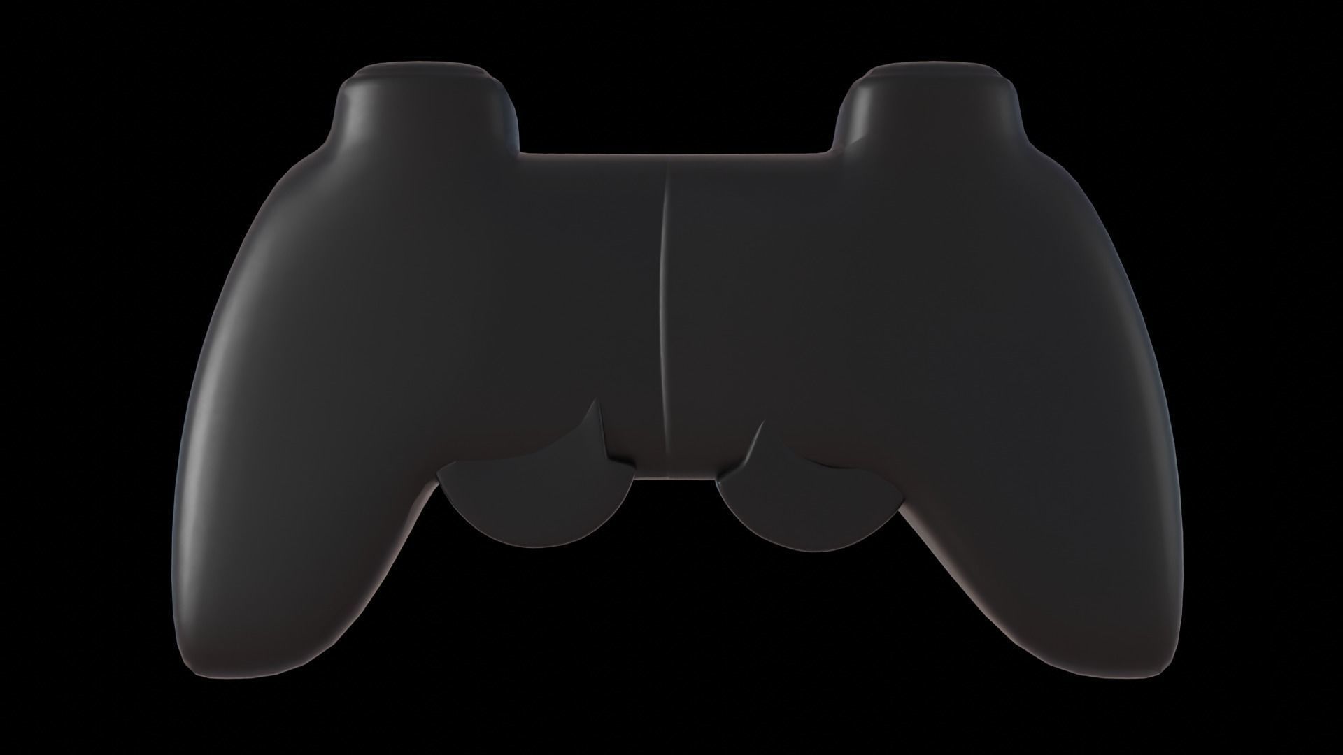 PS2 joystick Low-poly 3D model_3