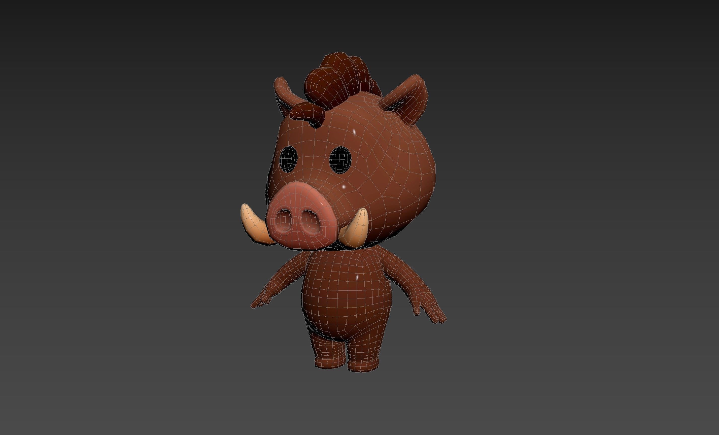 Character190 Boar 3D model_11
