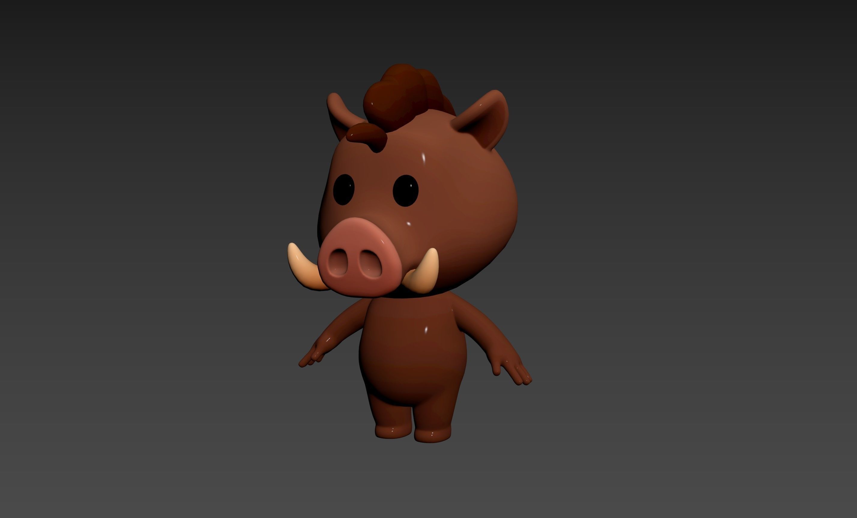 Character190 Boar 3D model_10