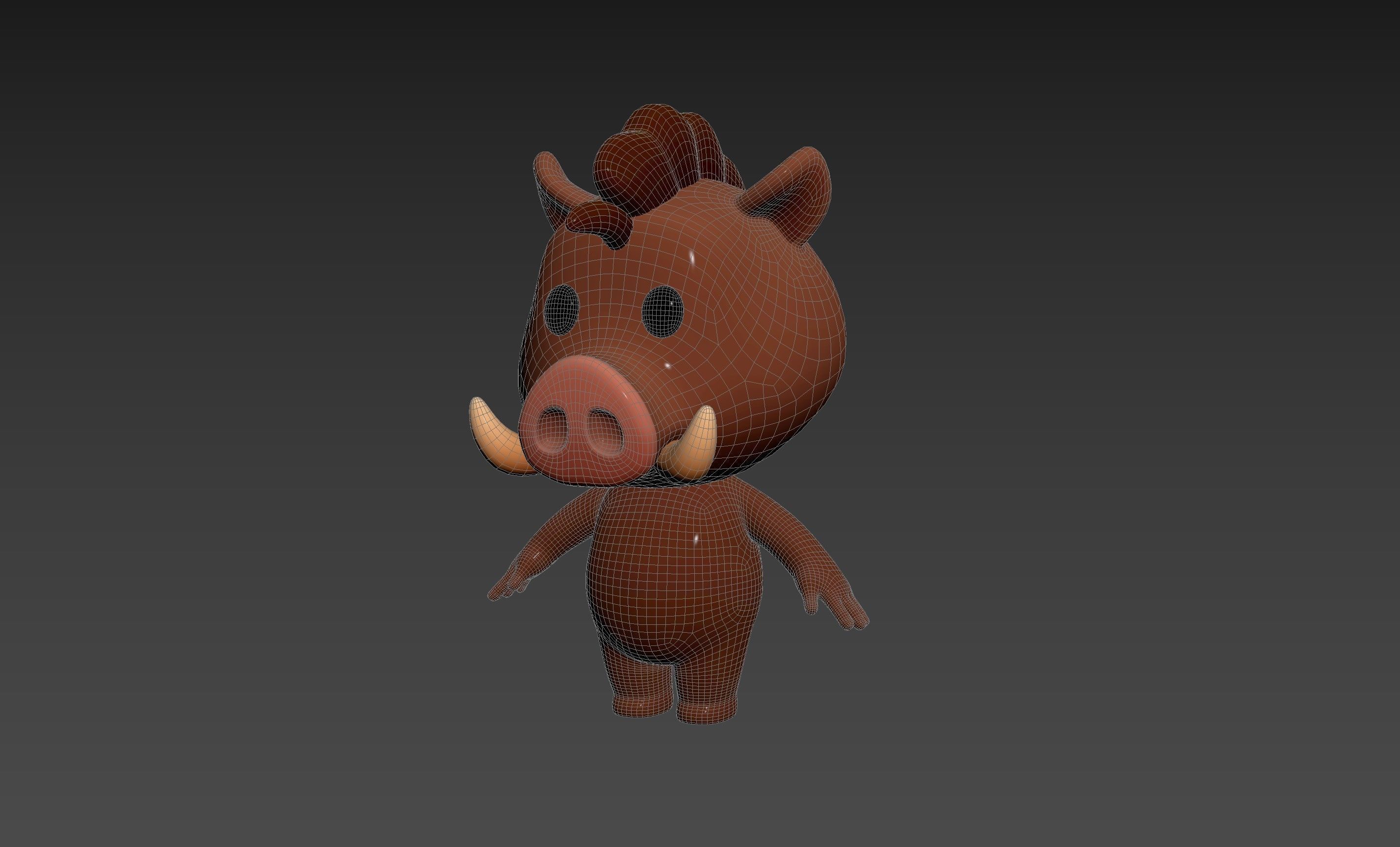 Character190 Boar 3D model_12