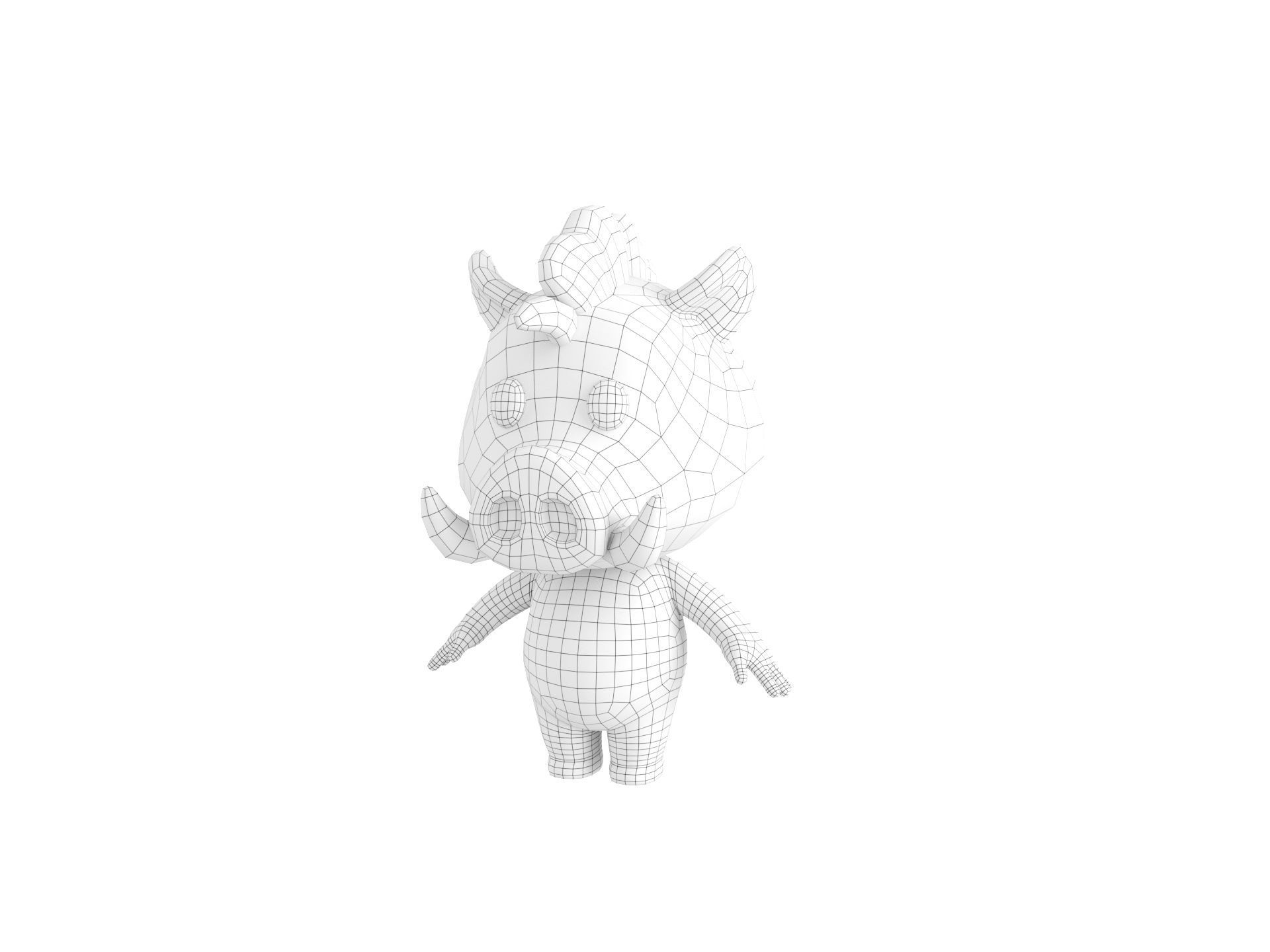Character190 Boar 3D model_26