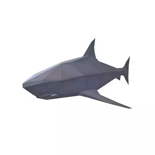 Low Poly Shark v1 011