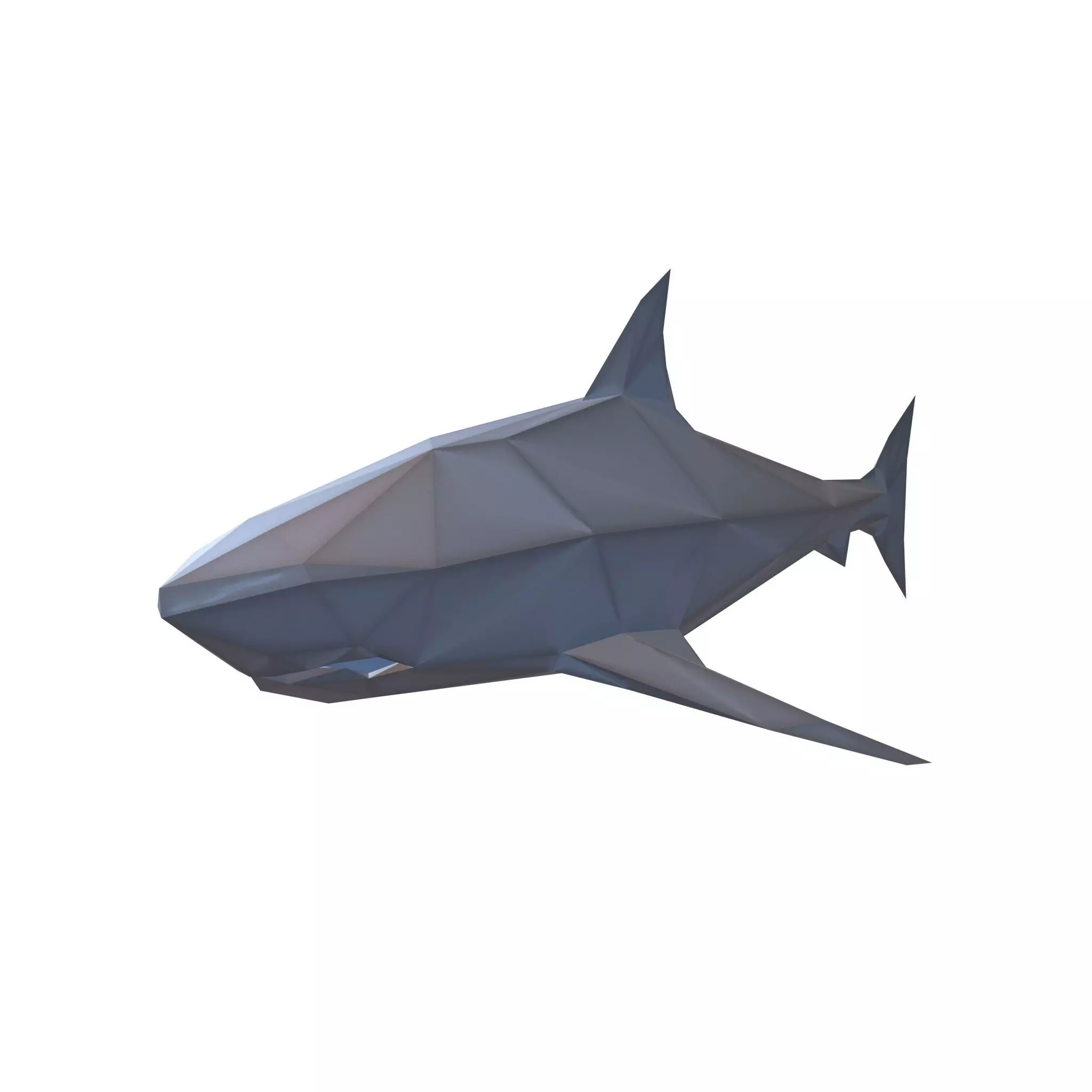 Low Poly Shark v1 011 Low-poly 3D model