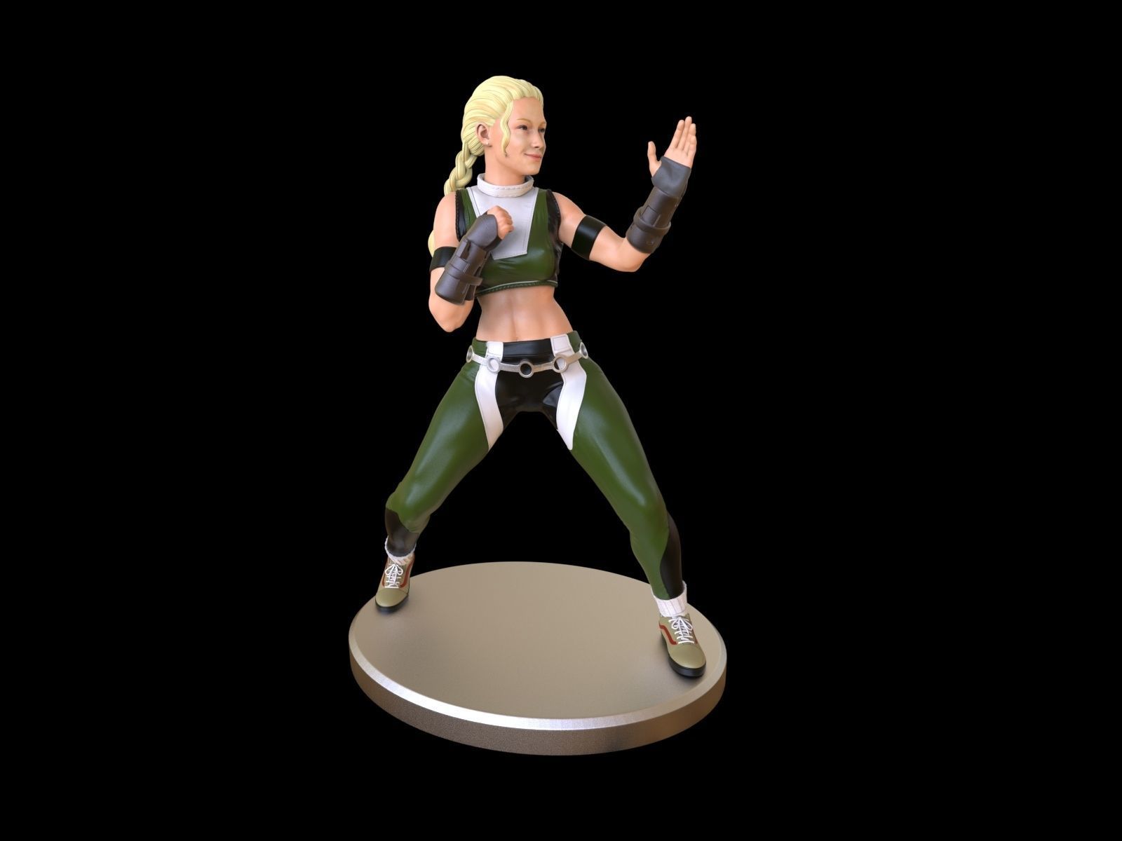 Sonya Blade Mortal Kombat 3D print model_1