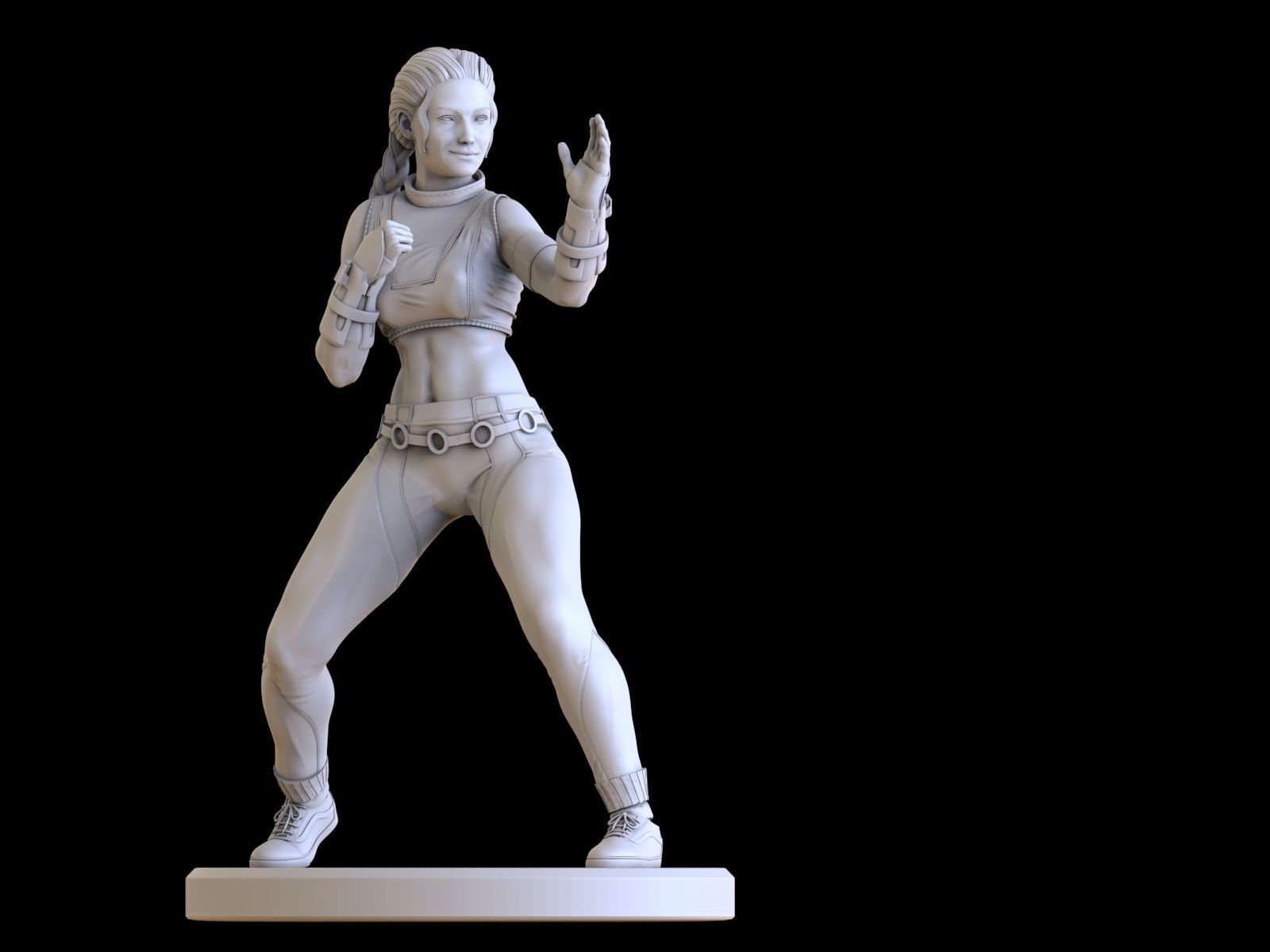 Sonya Blade Mortal Kombat 3D print model_12