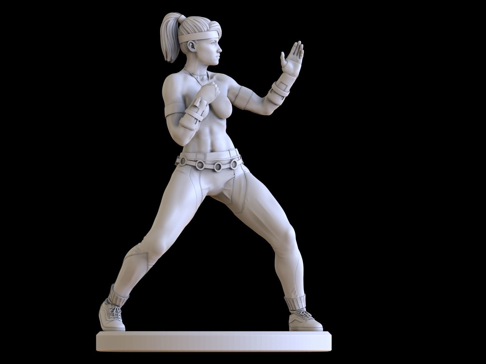 Sonya Blade Mortal Kombat 3D print model_23