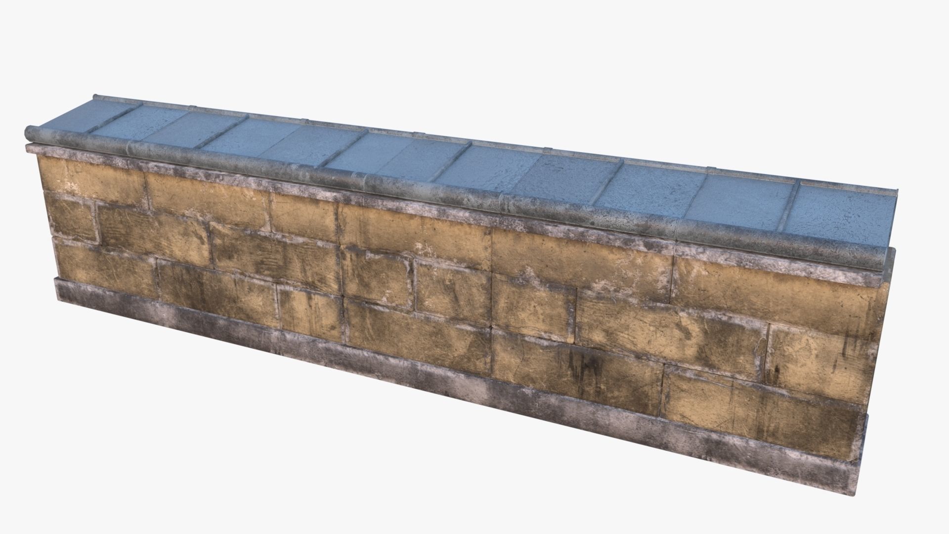 3D model Brick Wall 0003 Modular VR / AR / low-poly | CGTrader