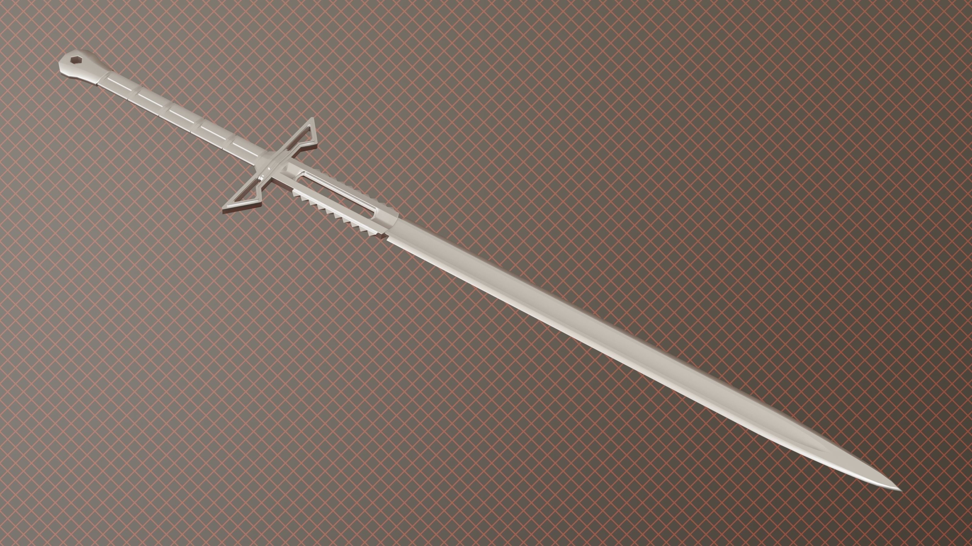 One Sword Base Mesh - Second Vol Free Free low-poly 3D model_4