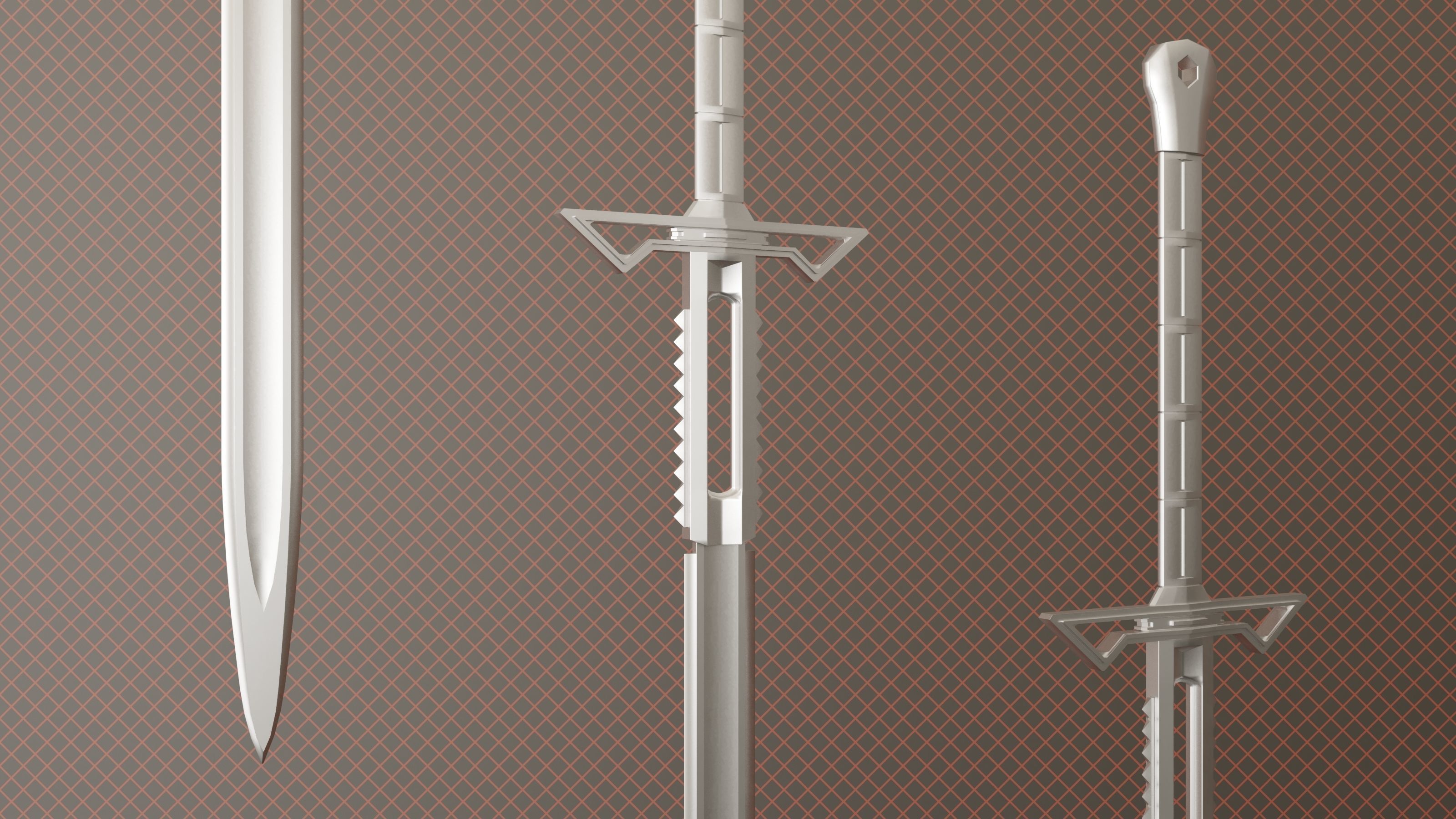 One Sword Base Mesh - Second Vol Free Free low-poly 3D model_5