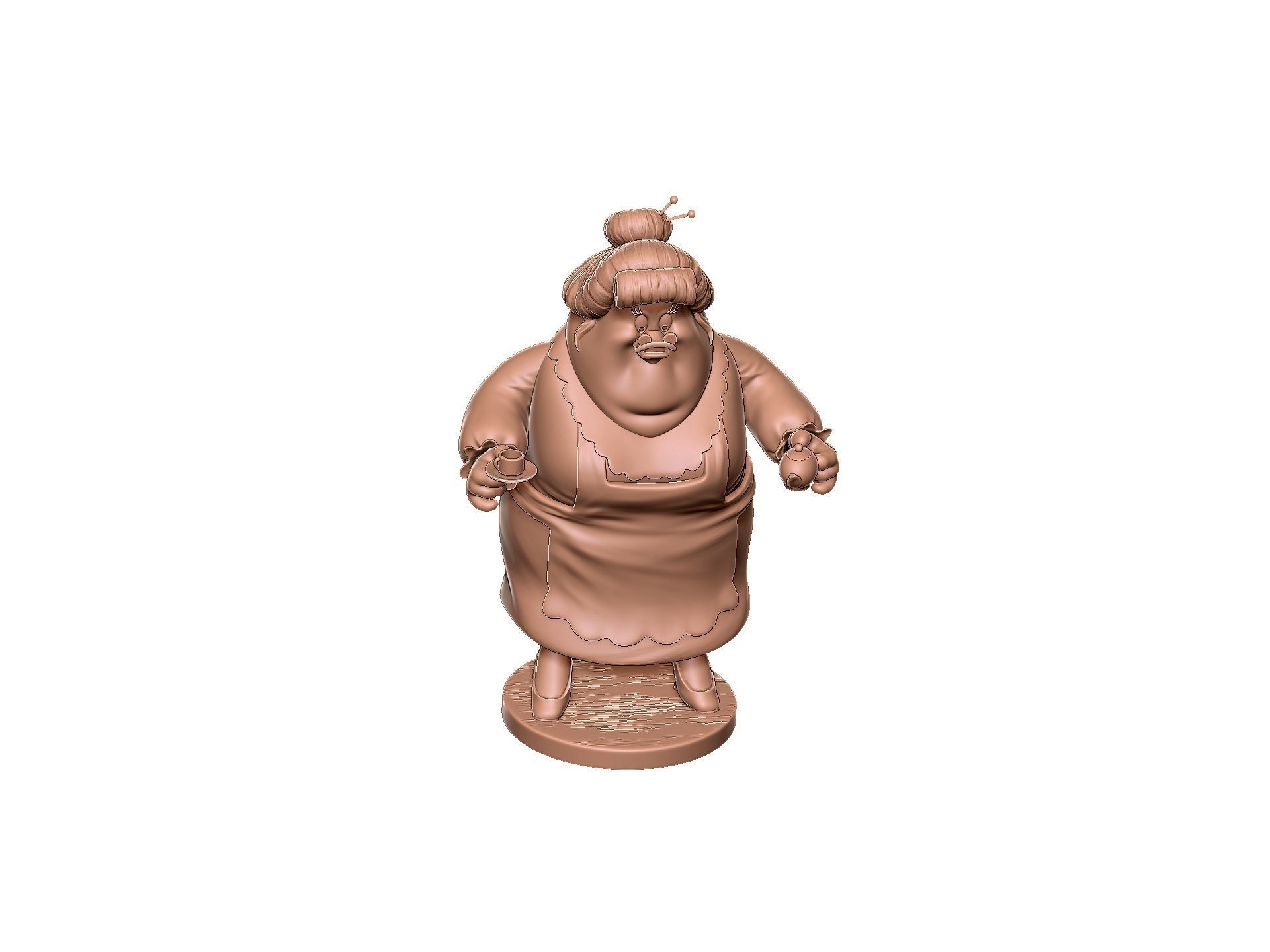 Bentina Beakley duck tales for 3d print STL one-piece 3D print model_20