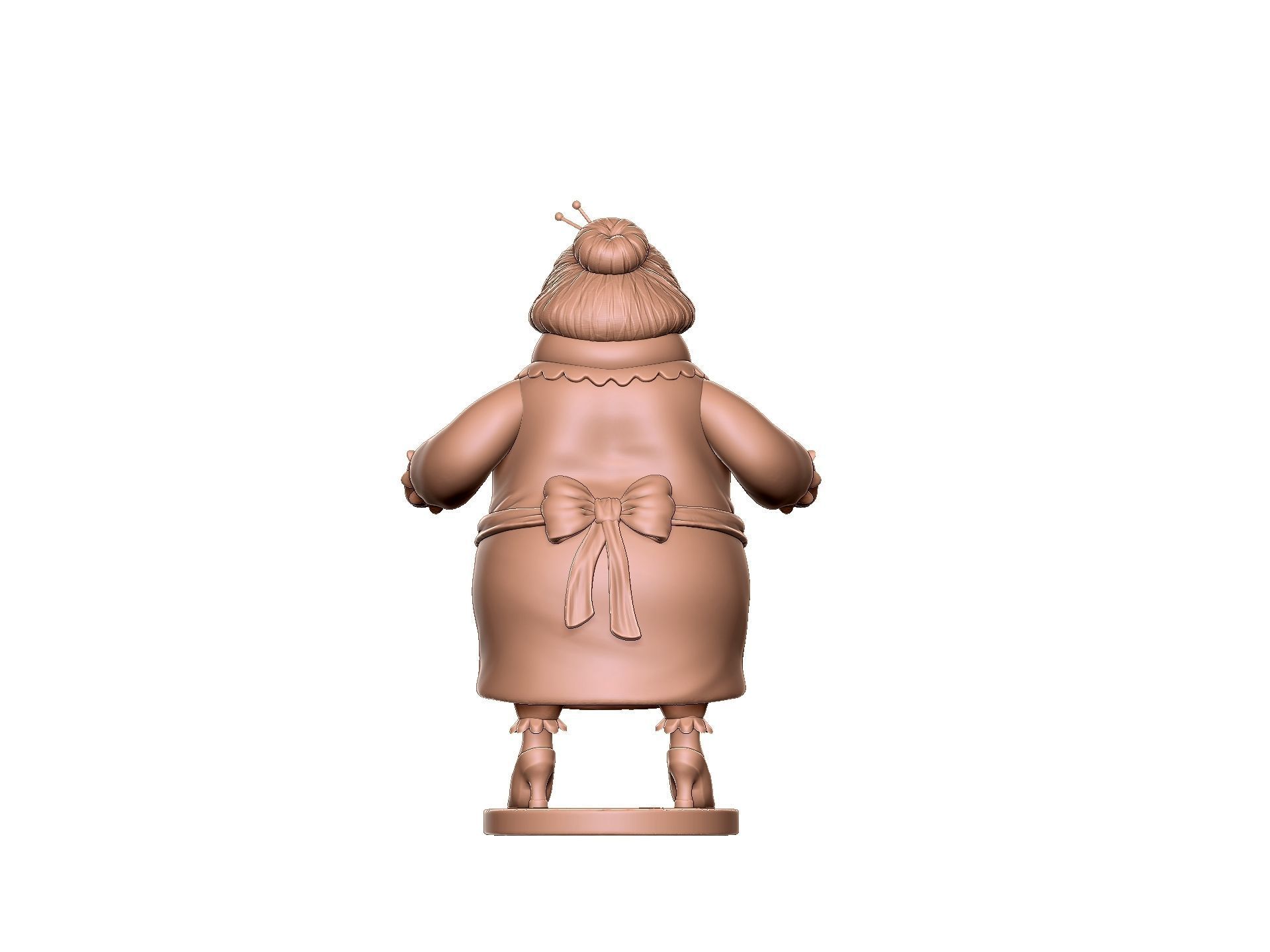 Bentina Beakley duck tales for 3d print STL one-piece 3D print model_18
