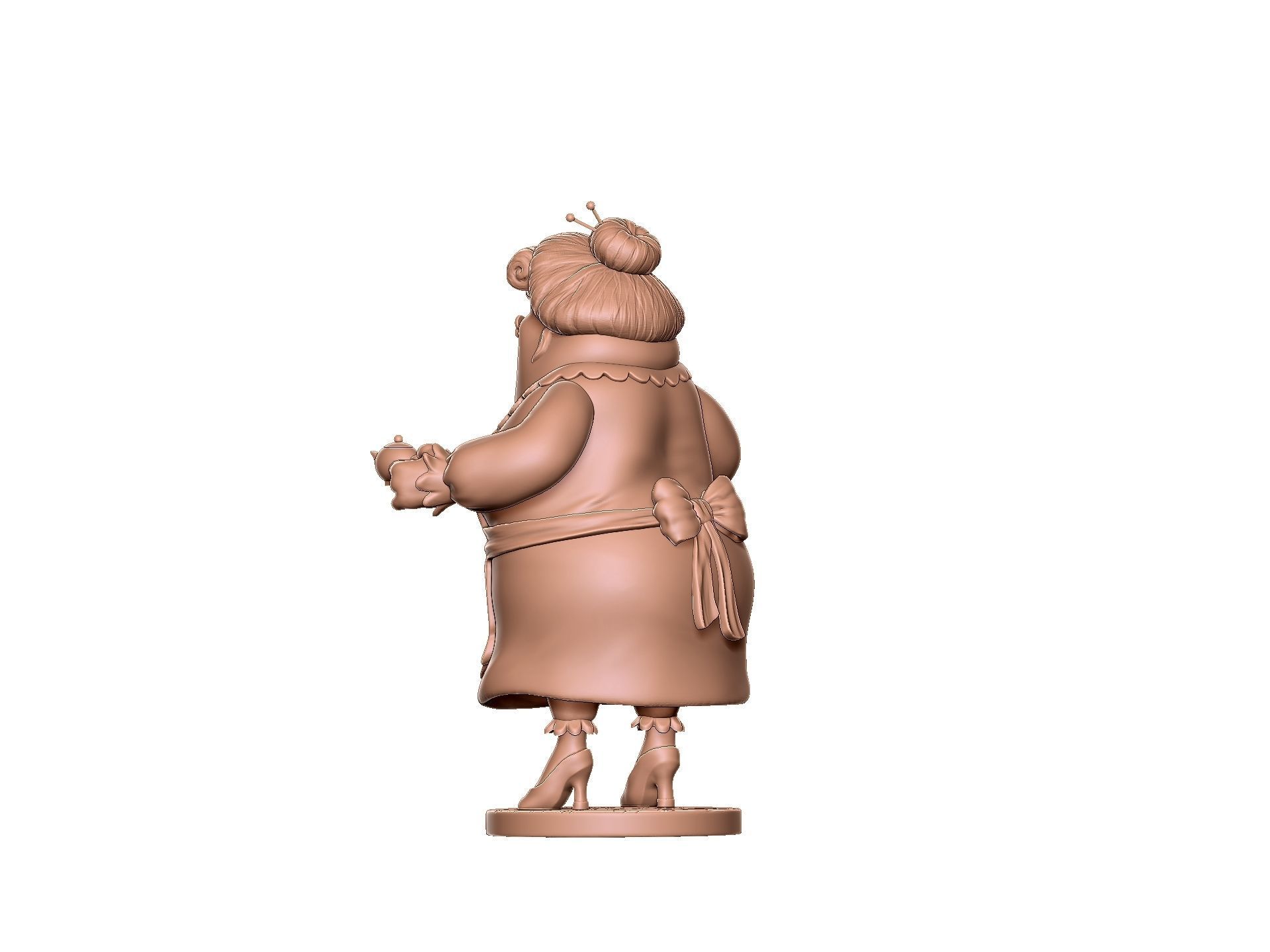 Bentina Beakley duck tales for 3d print STL one-piece 3D print model_7