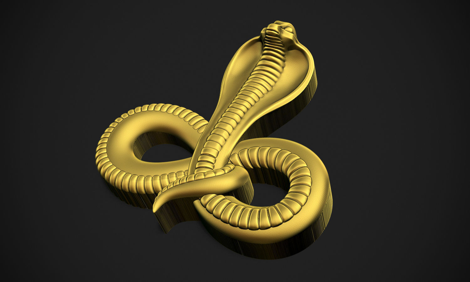 Snake Relief 3D print model_3