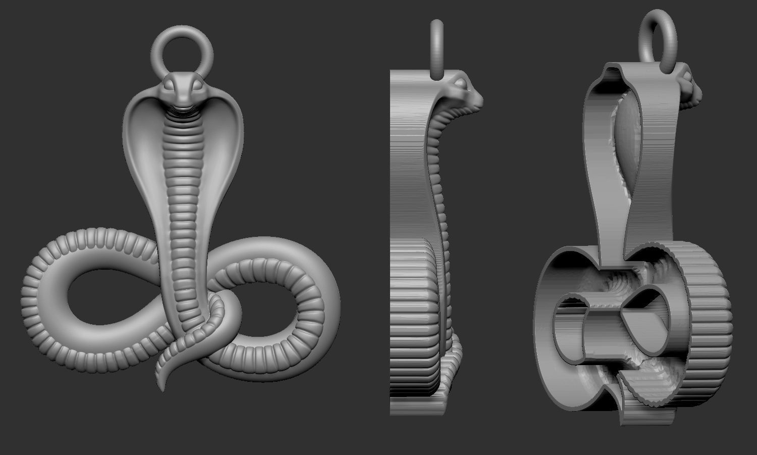 Snake Relief 3D print model_8