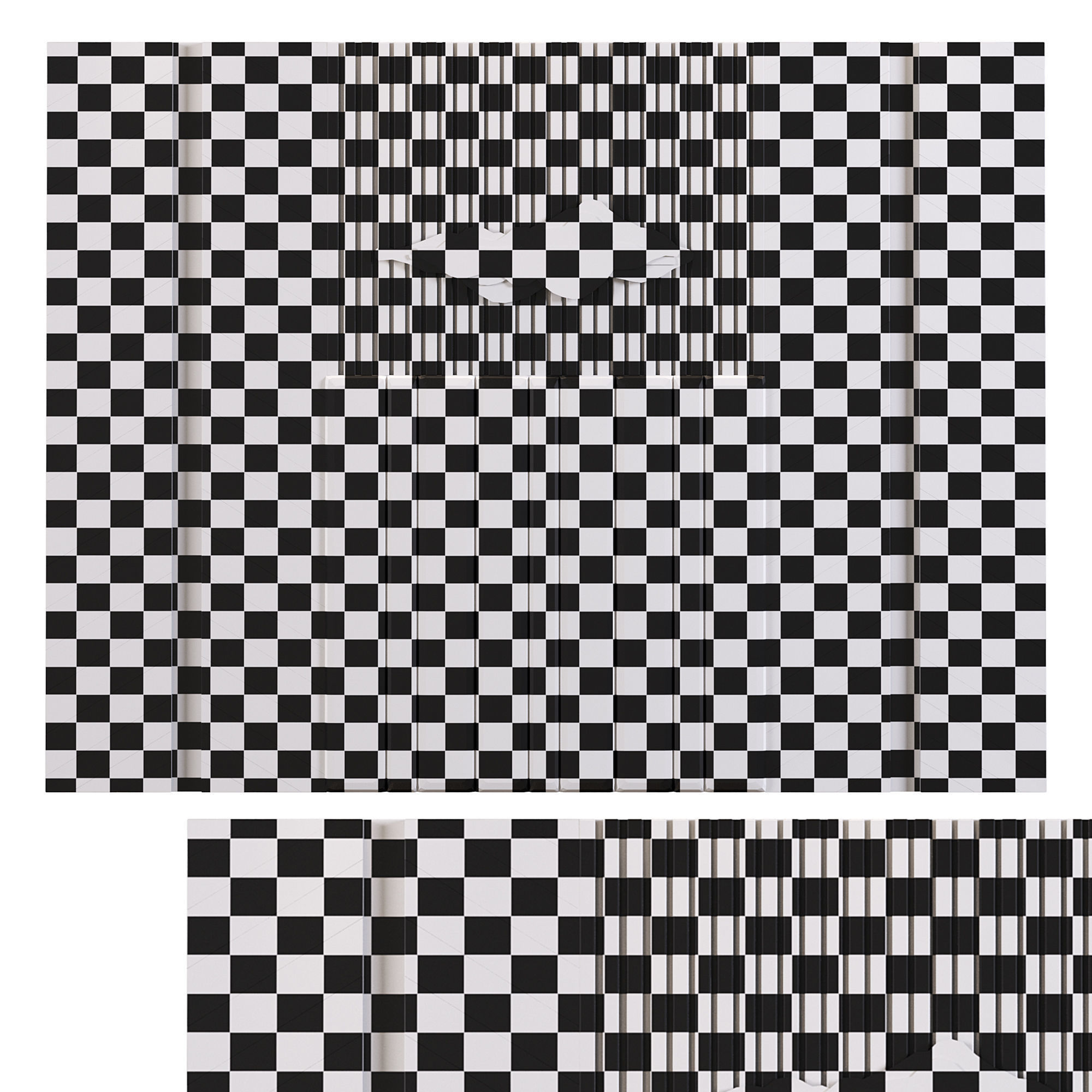 Decor door 3D model_4