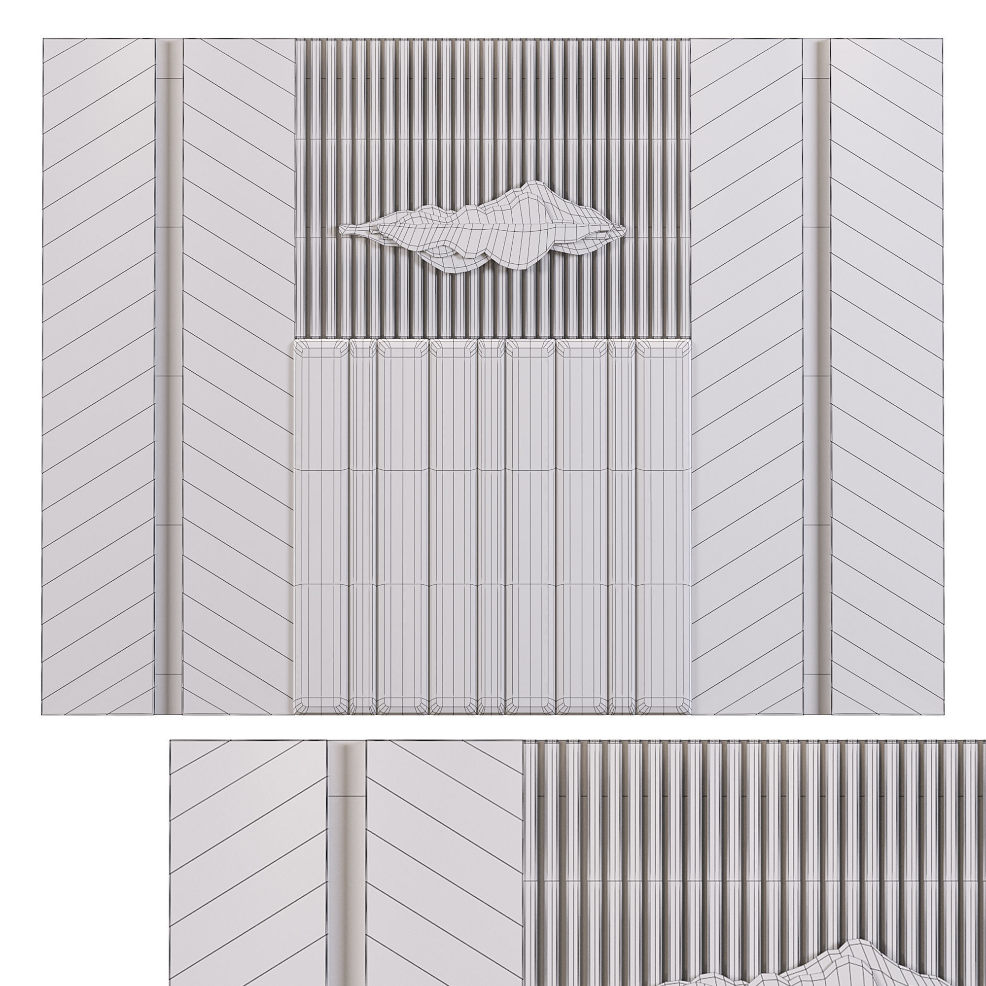 Decor door 3D model_3