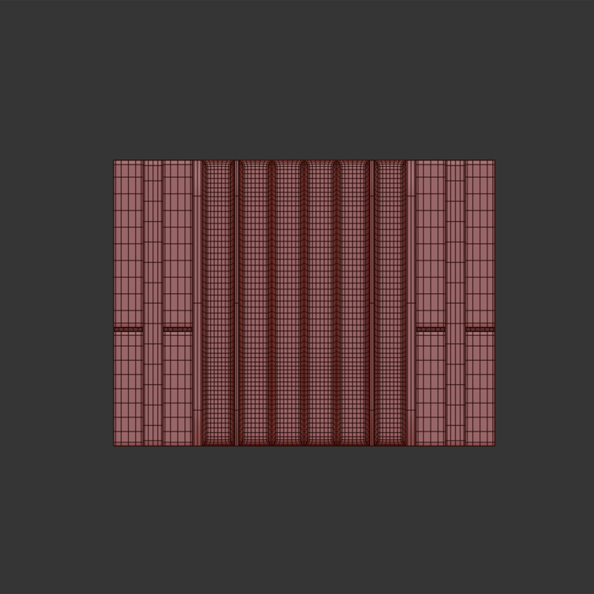 Wall panel 3D model_5