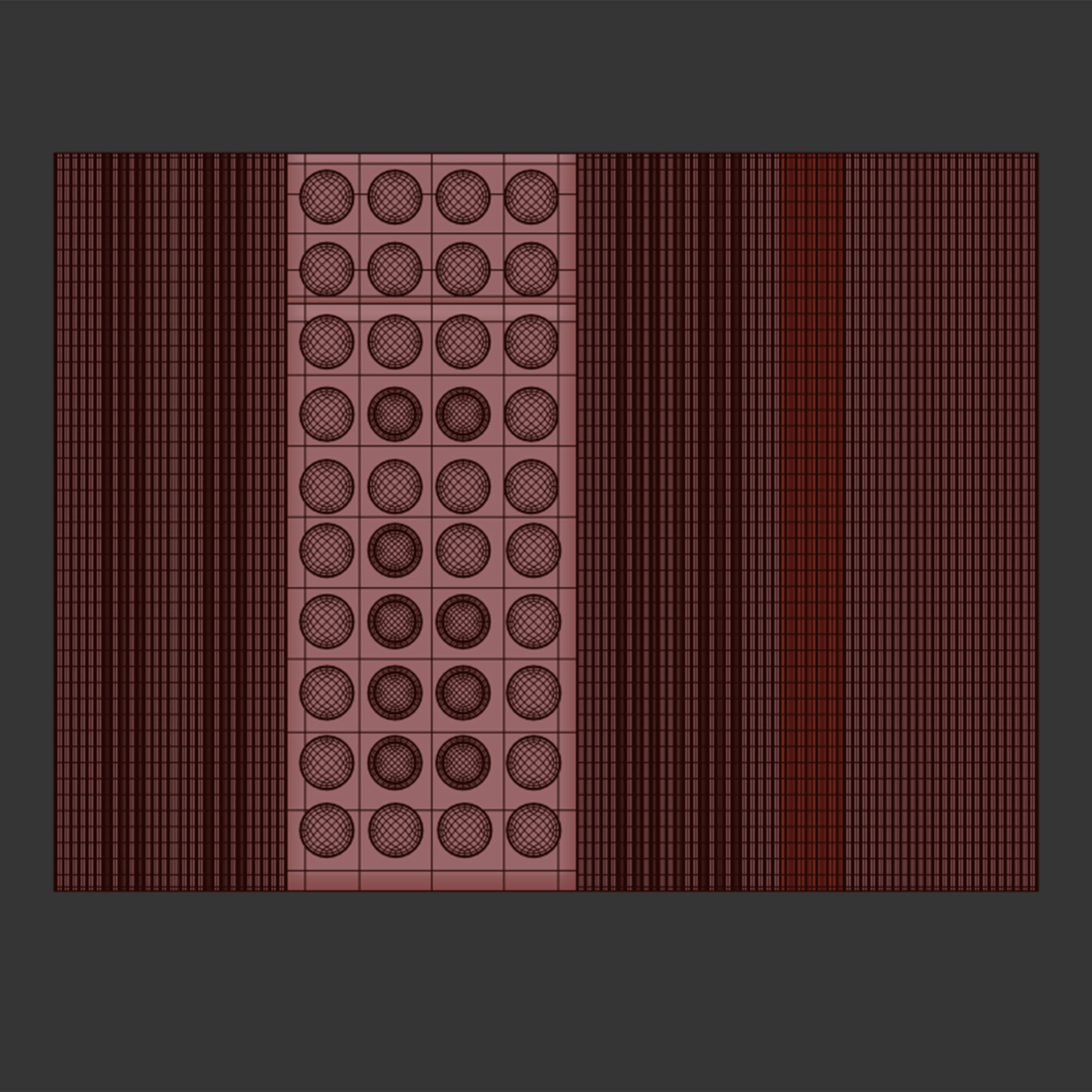 Decor pattern of squares 3D model_5