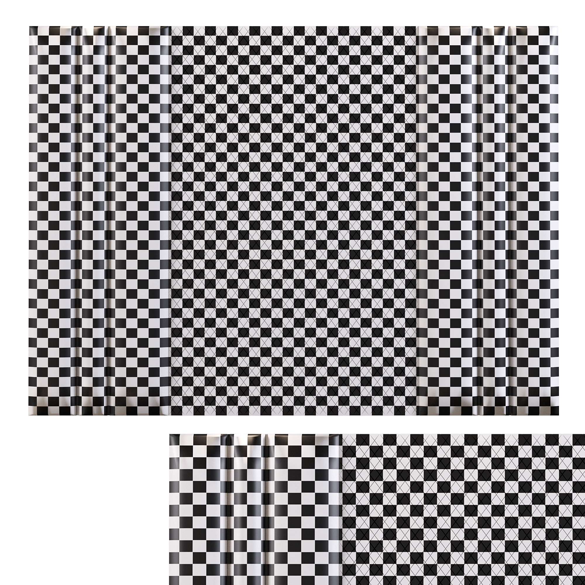 Decor piece of cloth 3D model_4