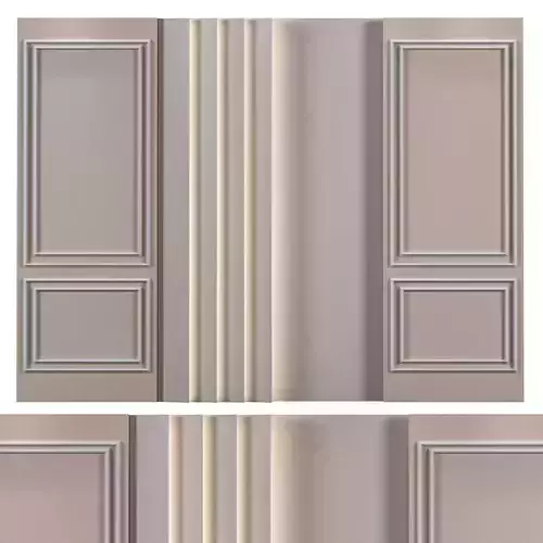 Decor wall with two doors