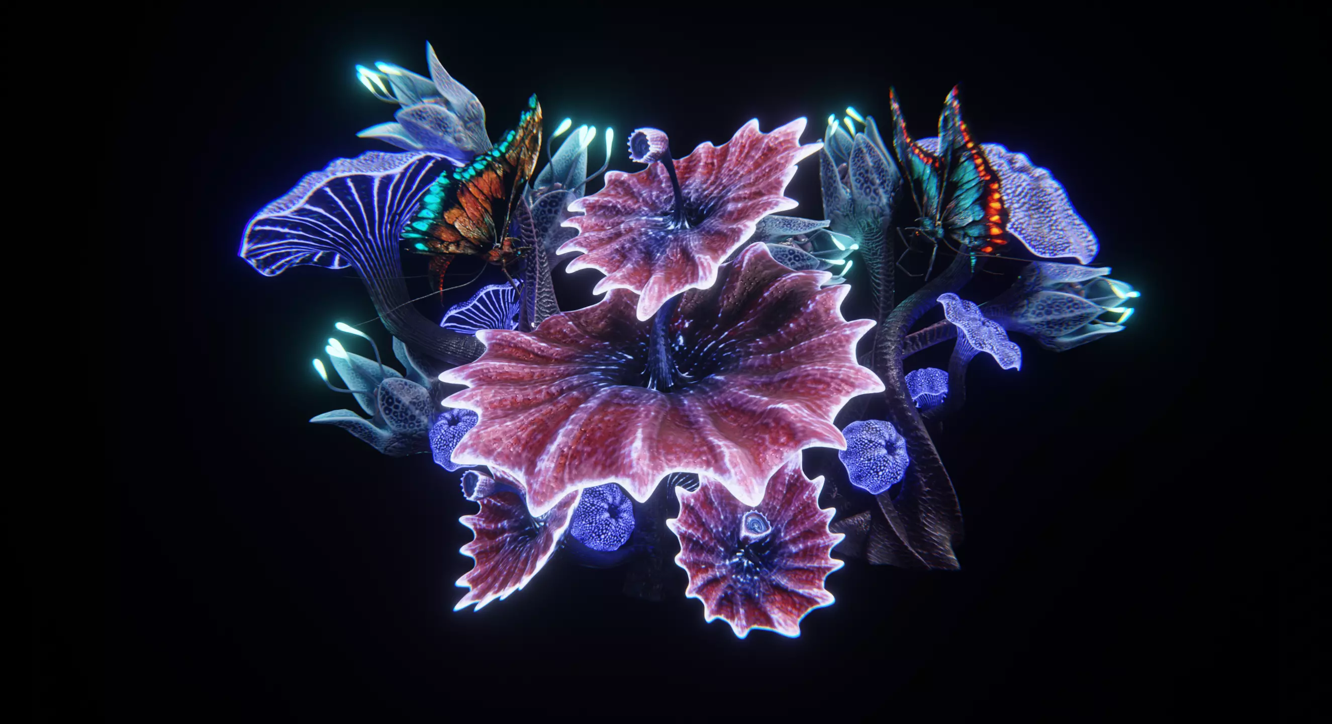 Alien Garden 3D Model Collection_0