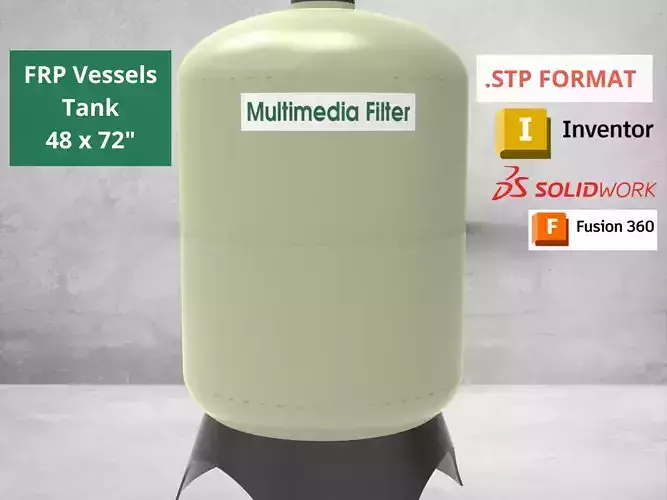 FRP Vessels Tank 48x72