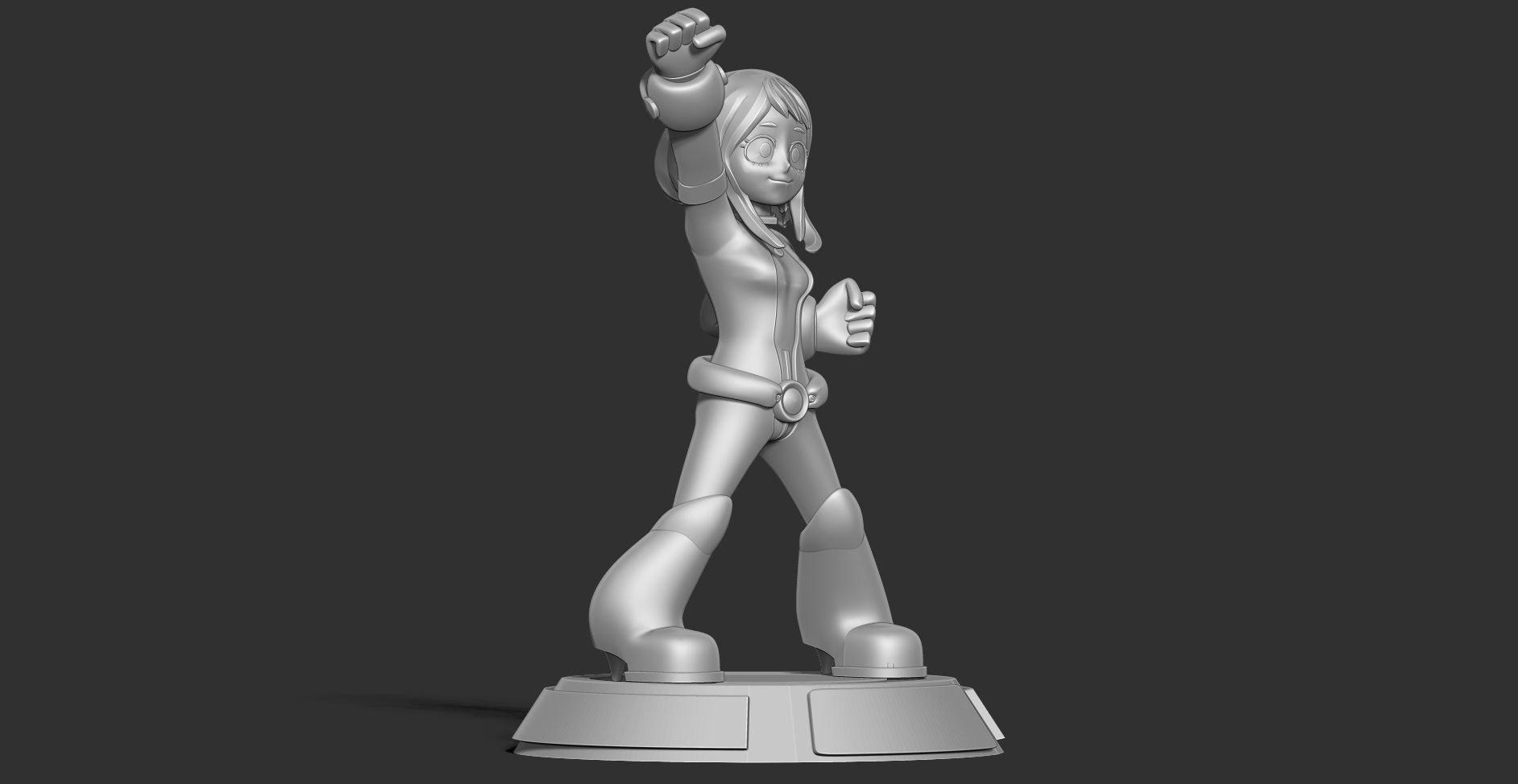 Ochaco Uraraka Fanart 3D print model_14