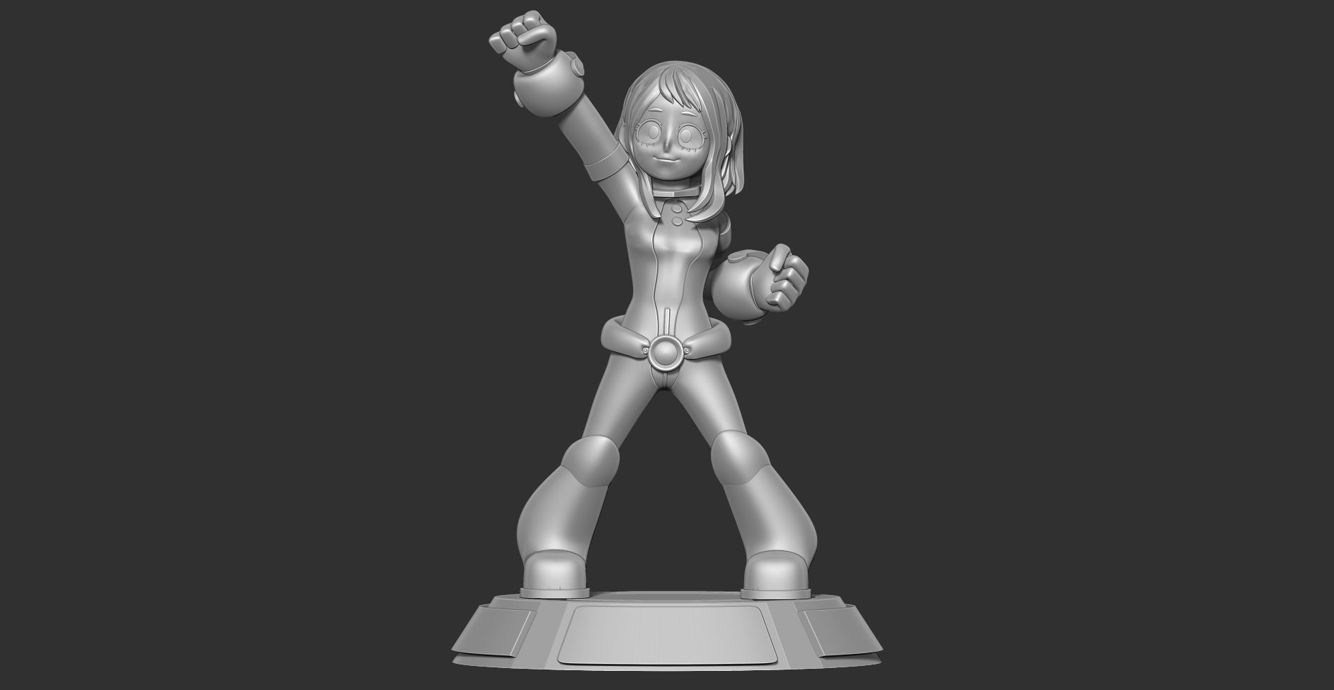Ochaco Uraraka Fanart 3D print model_10
